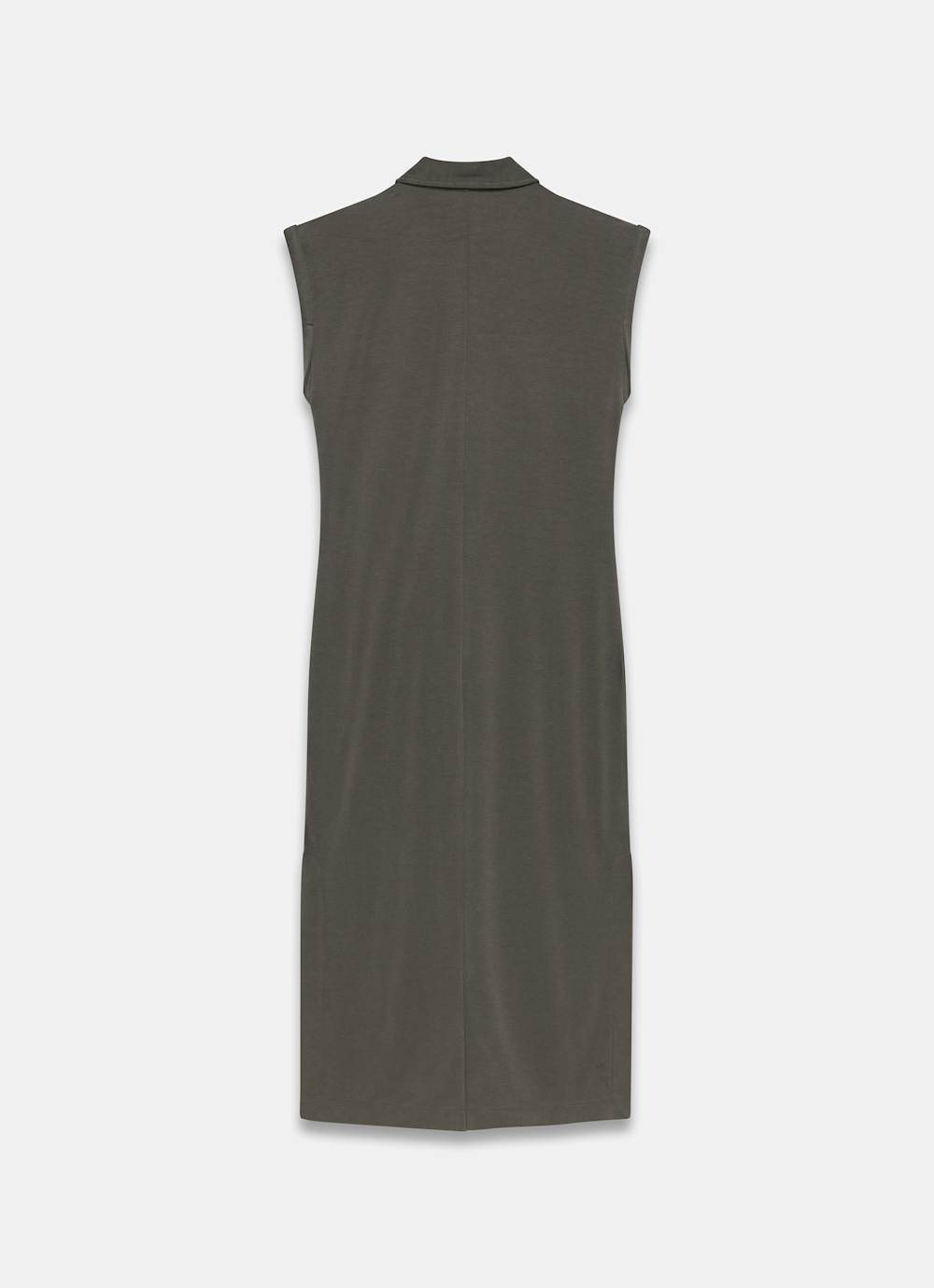 Khaki Utility Midi Dress