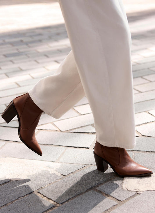 Amy Tan Leather Ankle Boots