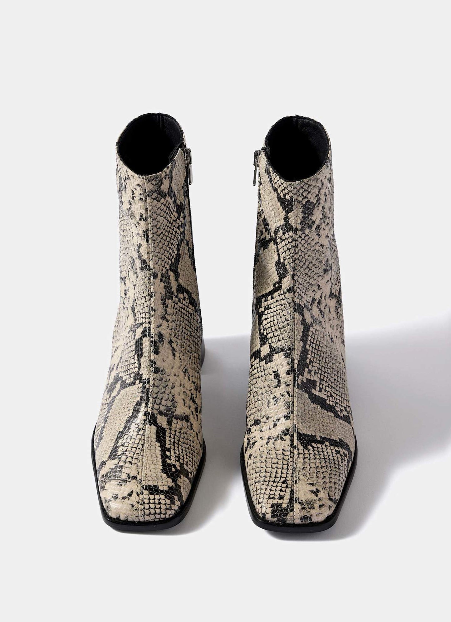 Aria Snake Print Ankle Boots