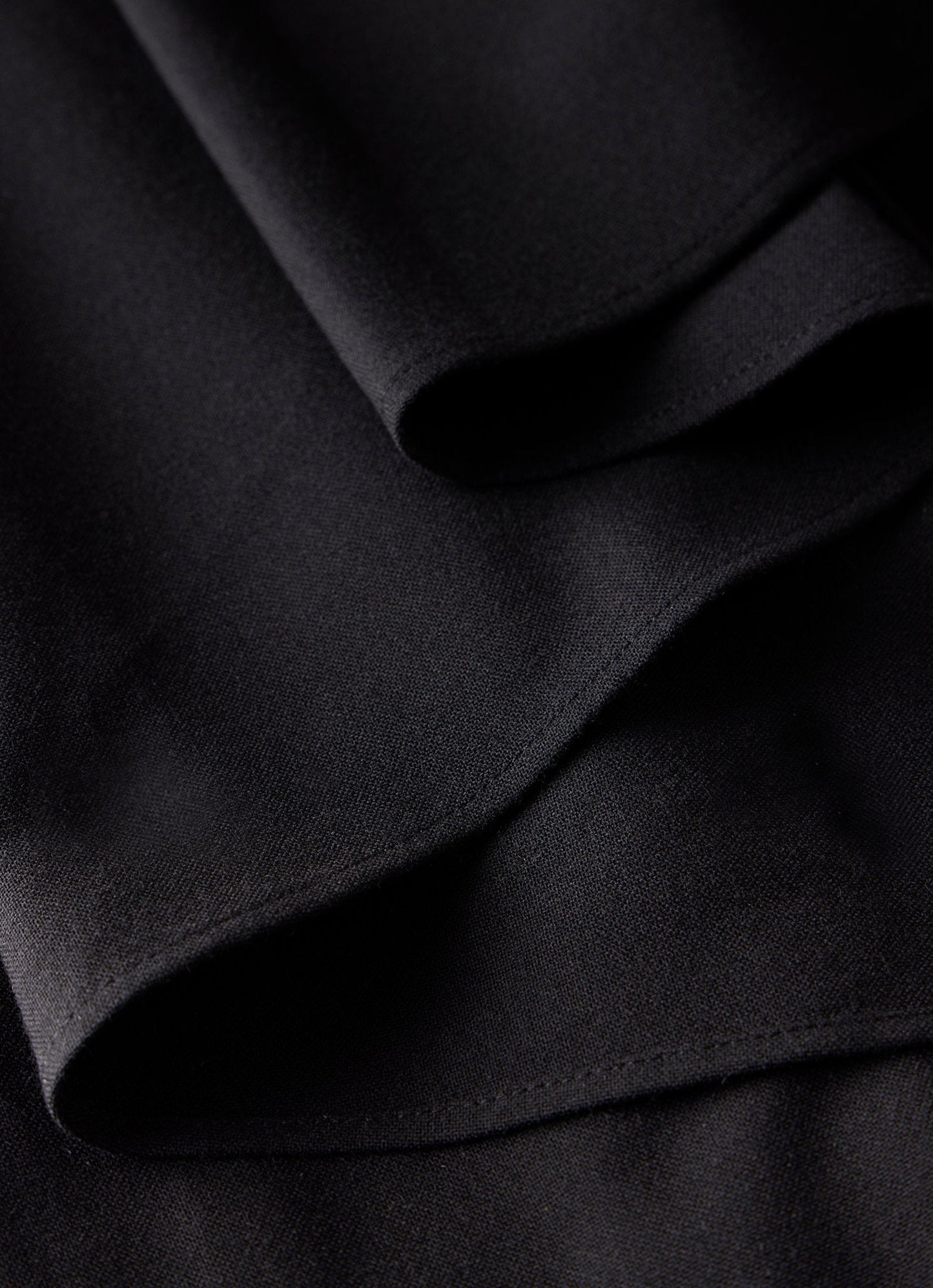 Black Asymmetric Midi Dress