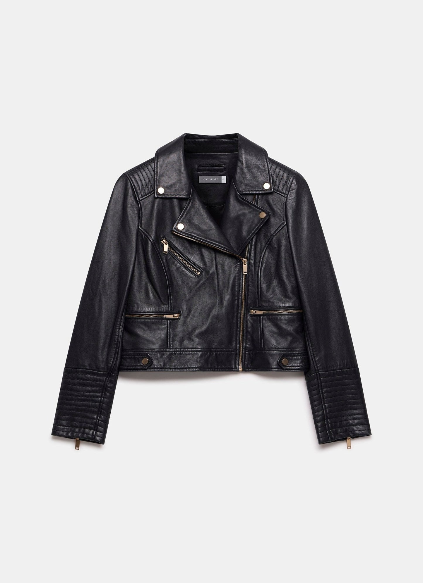 Black Casual Leather Jacket