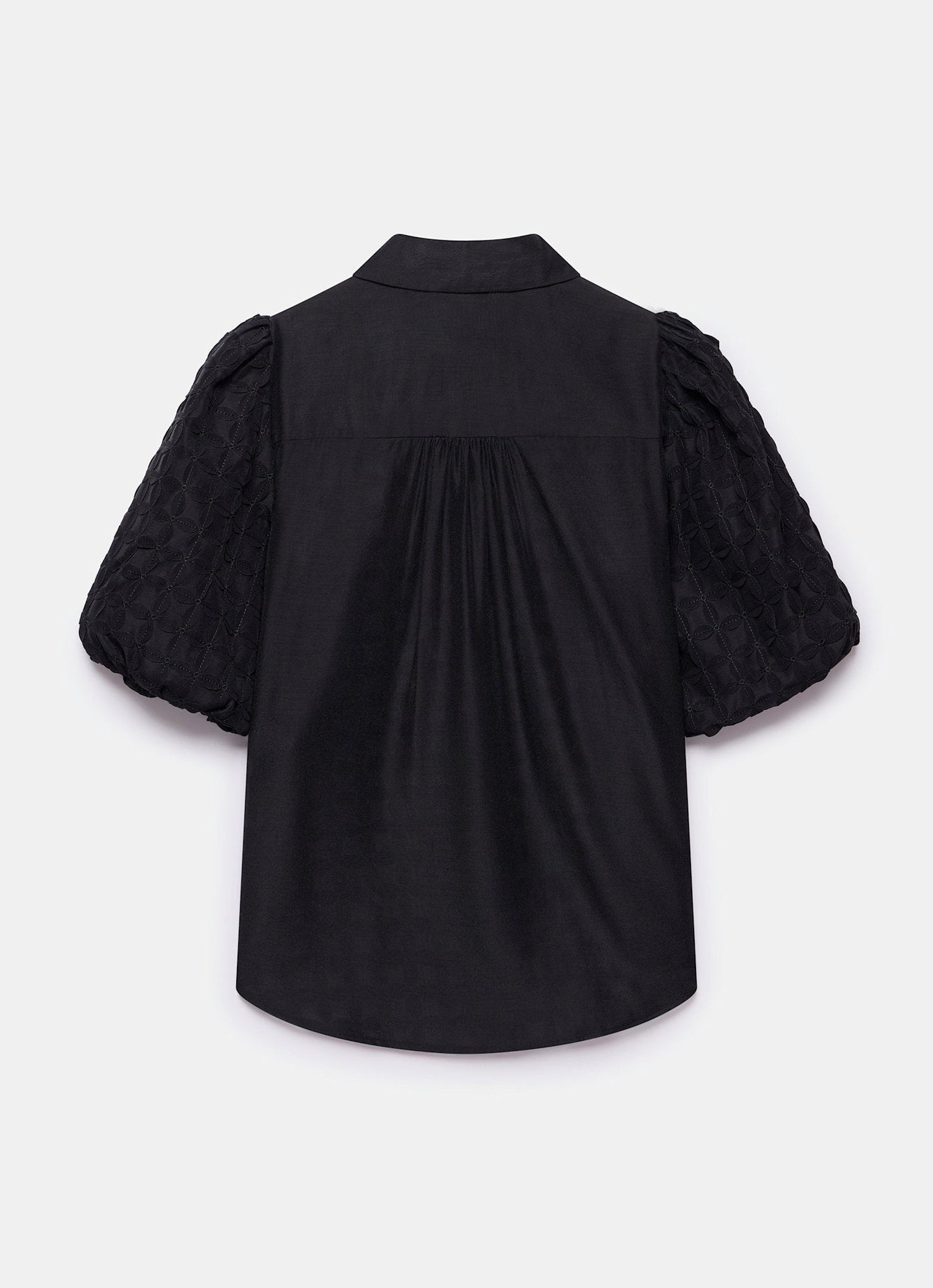 Black Petal Detail Shirt