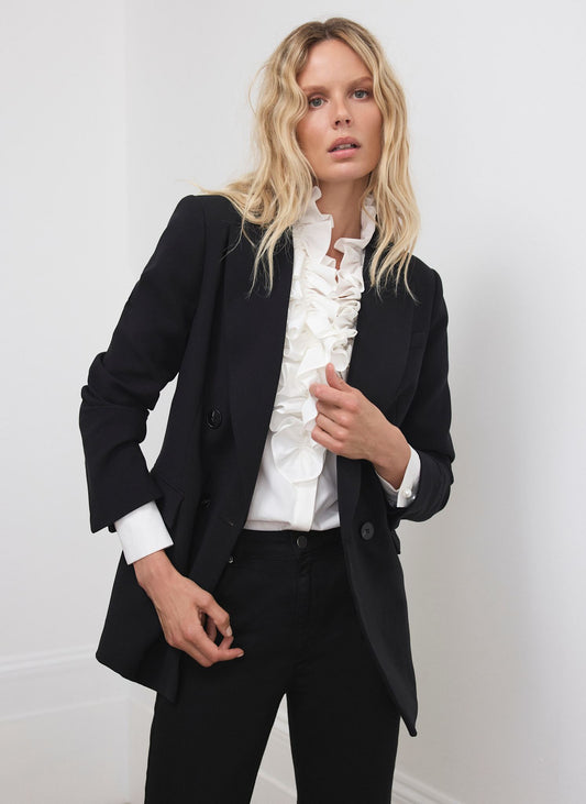 Black Double Breasted Blazer