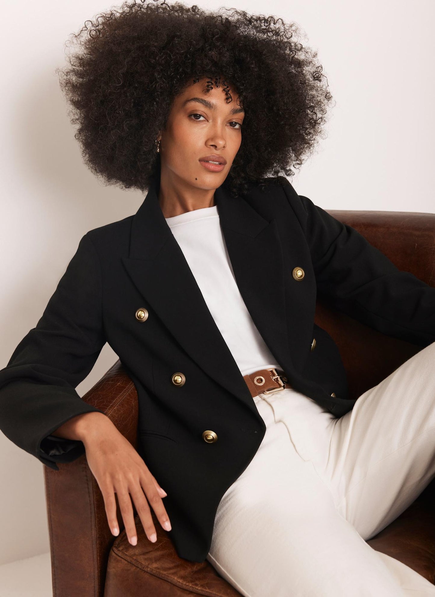 Black Double Breasted Blazer