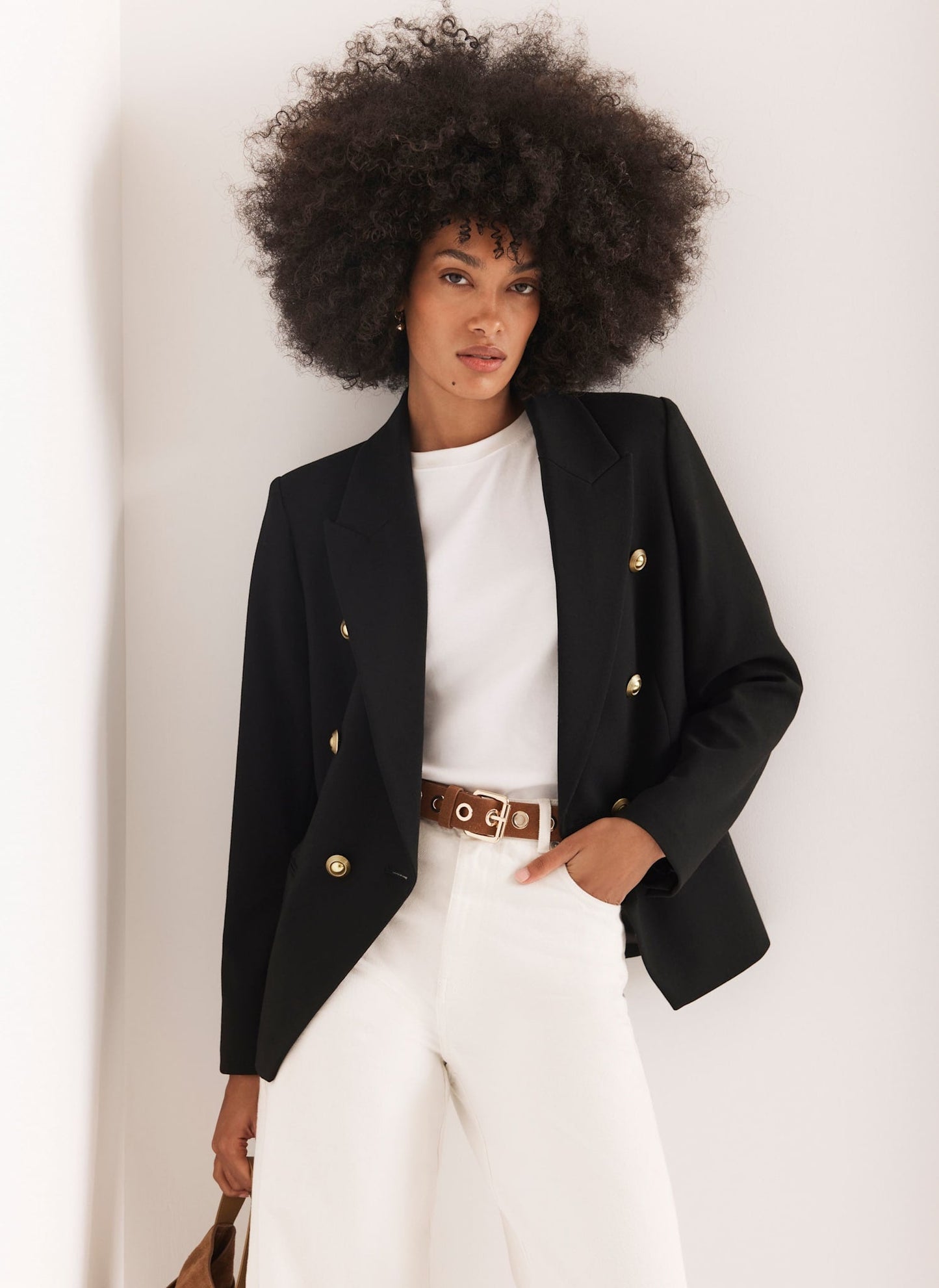 Black Double Breasted Blazer