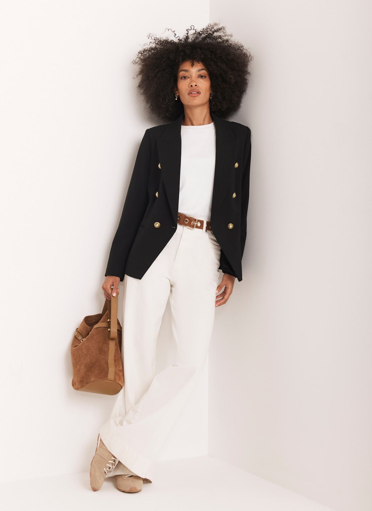 Black Double Breasted Blazer