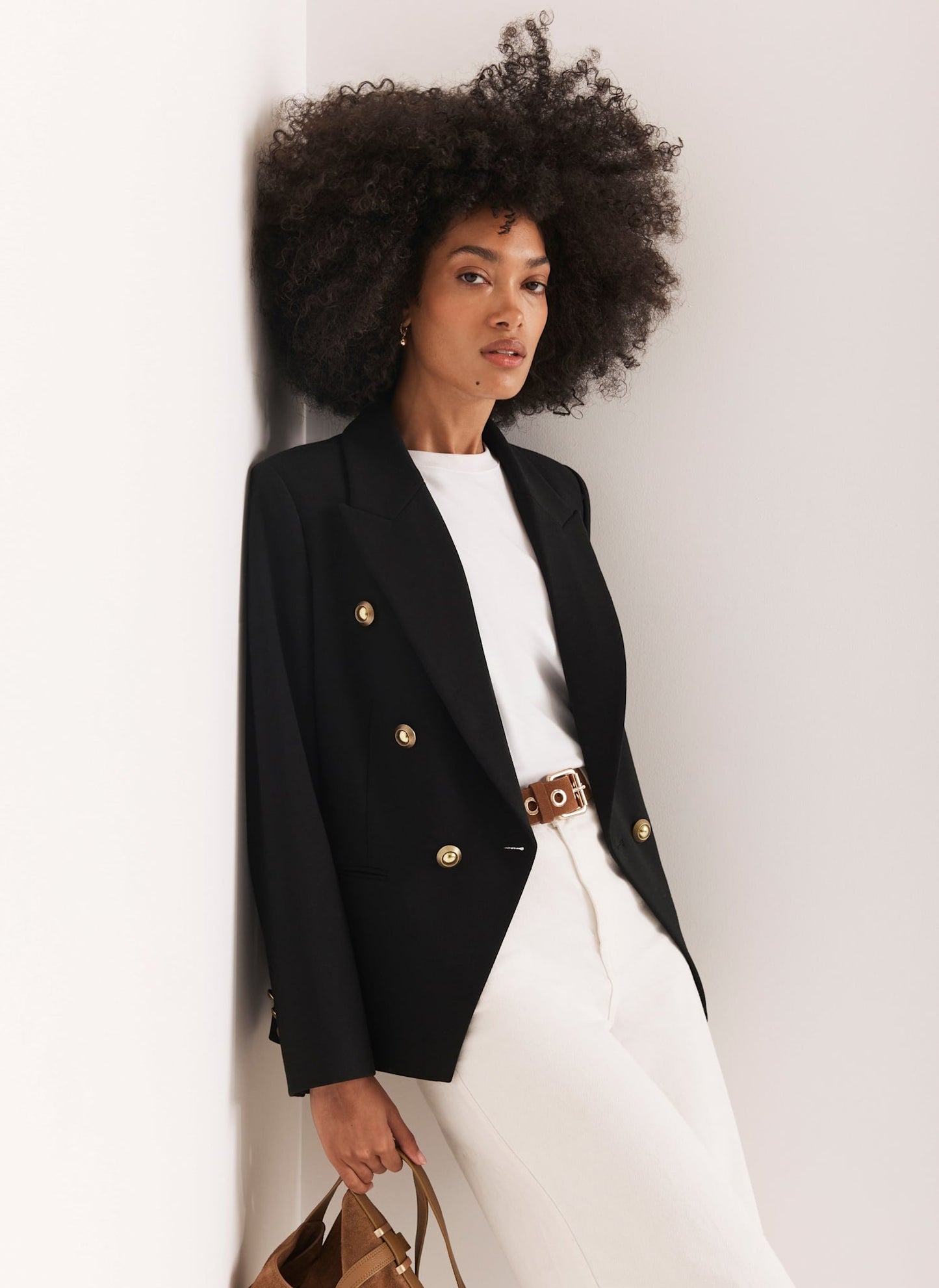 Black Double Breasted Blazer