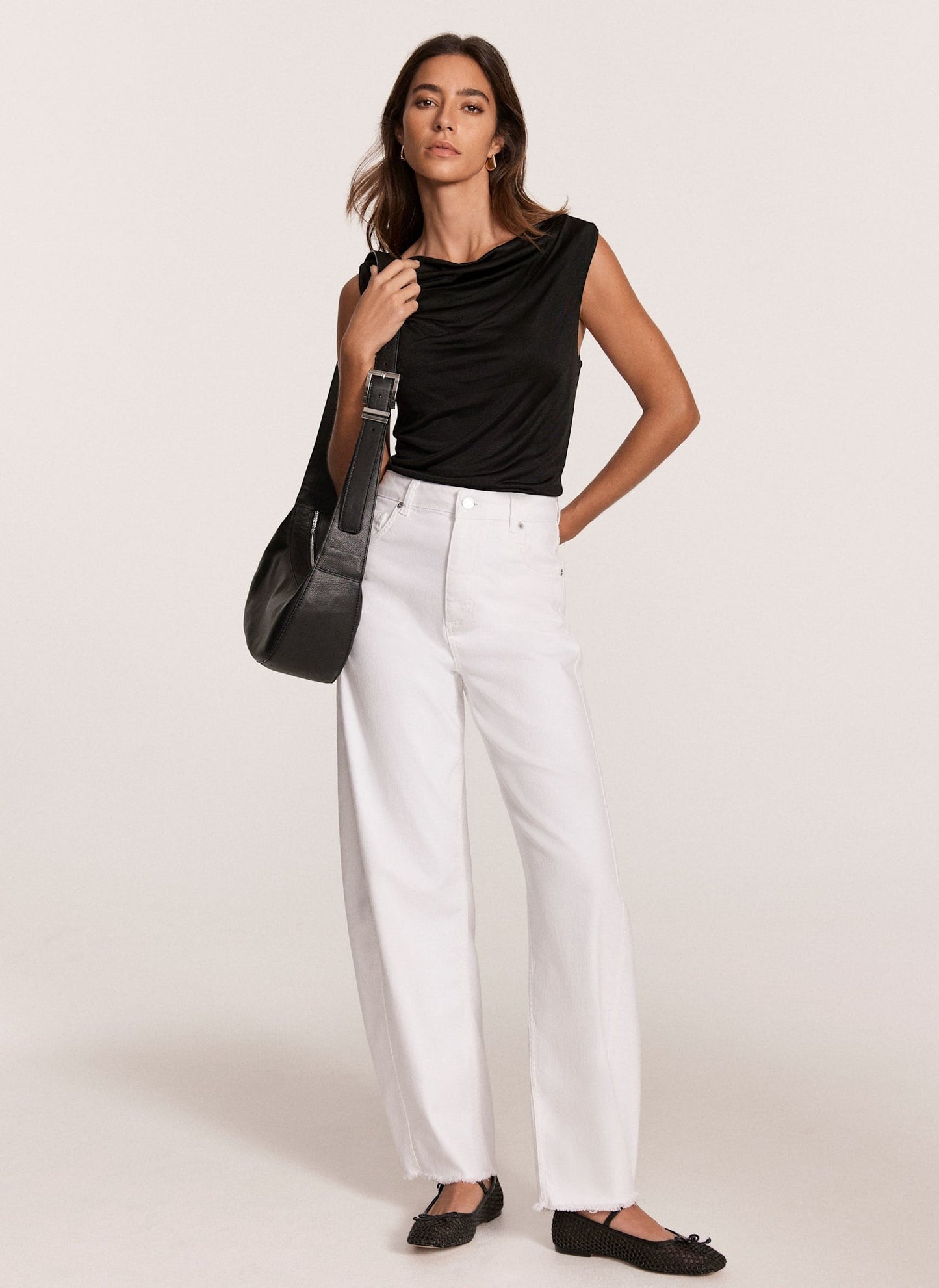 Black Draped Top