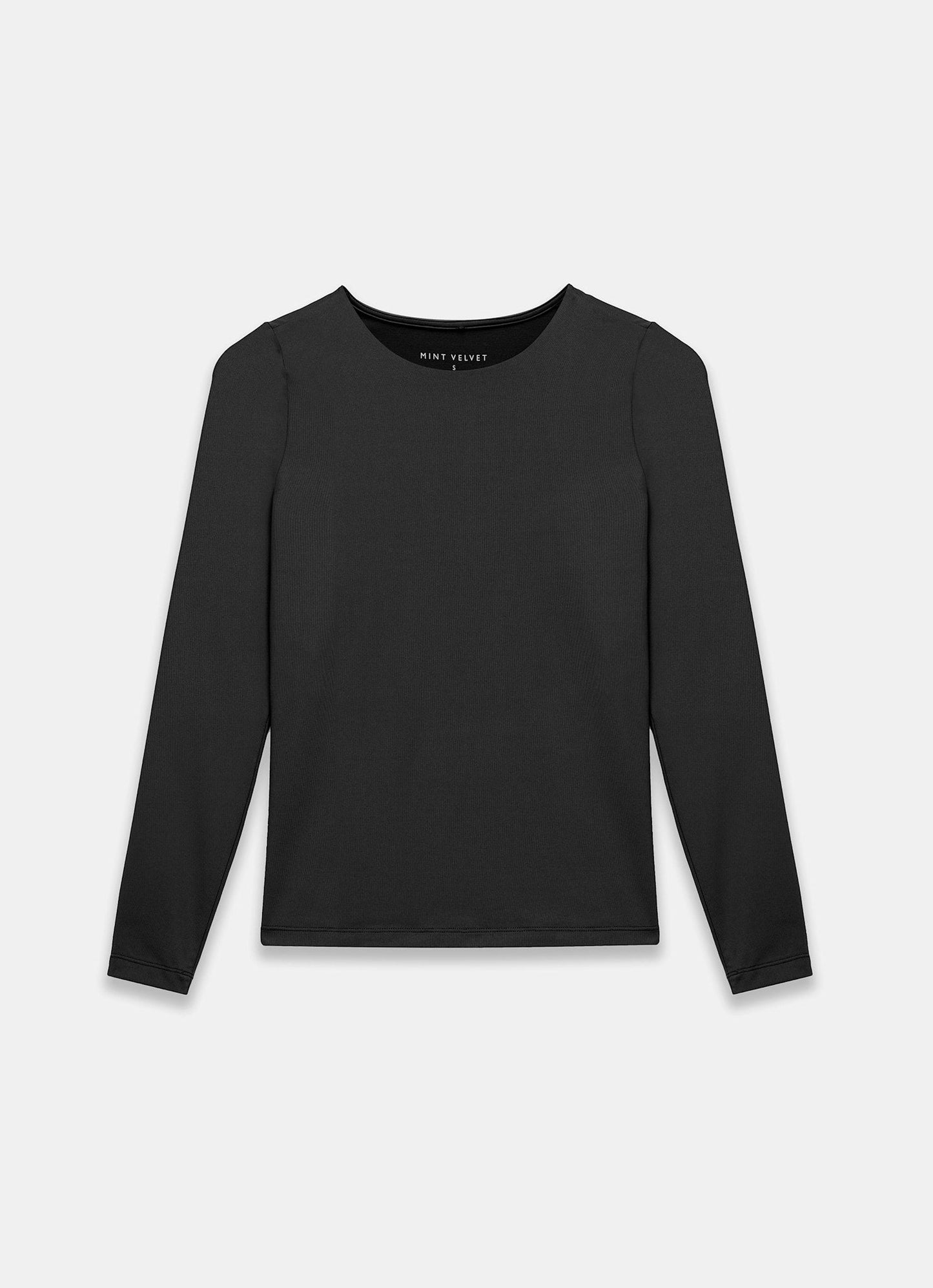 Black Long Sleeve Layering Top