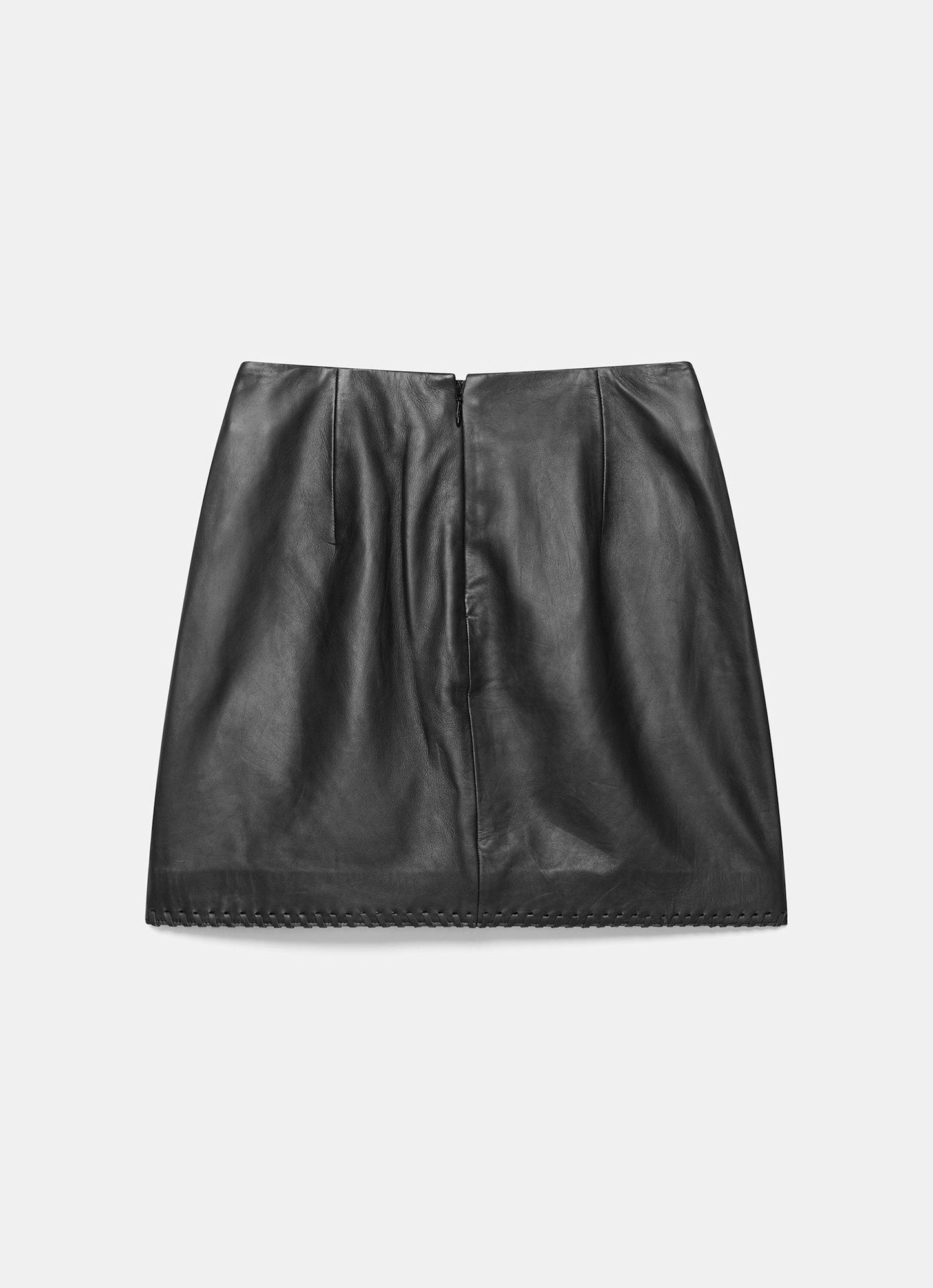 Black Leather Mini Skirt