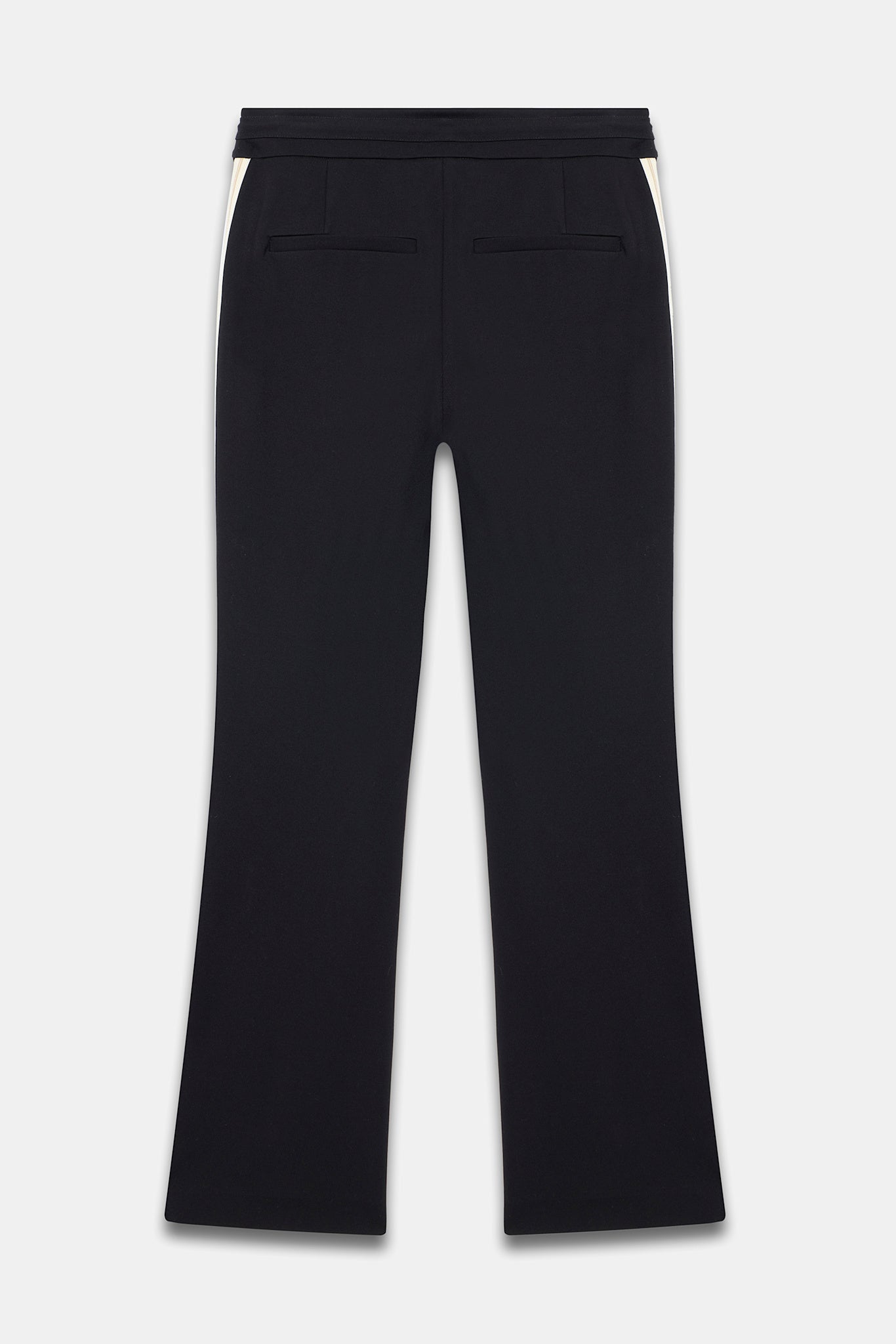 Black Side Stripe Flared Joggers