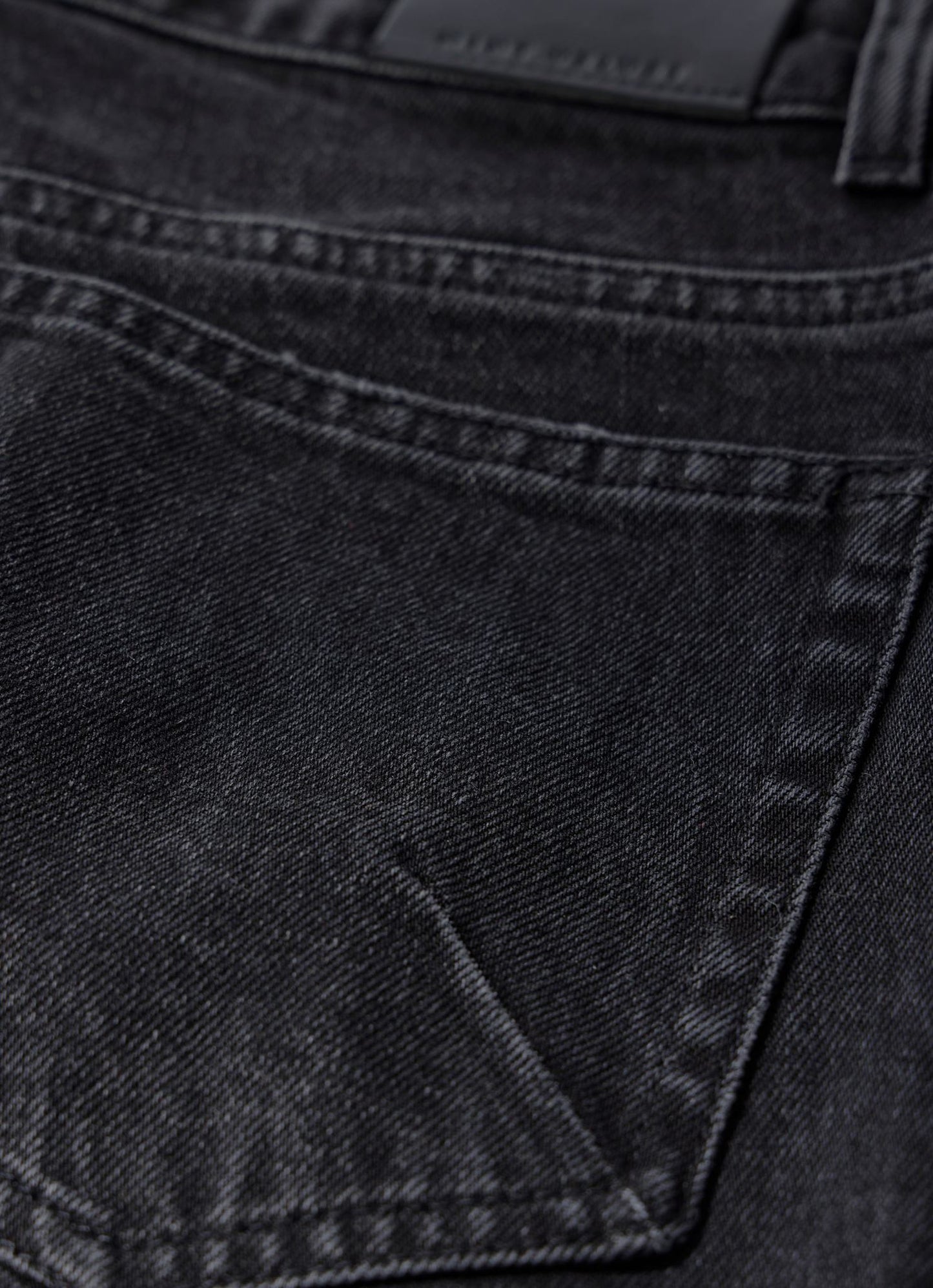 Washed Black Straight Leg Jeans