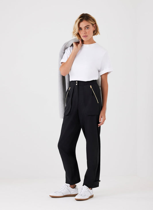 Black Tapered Trousers