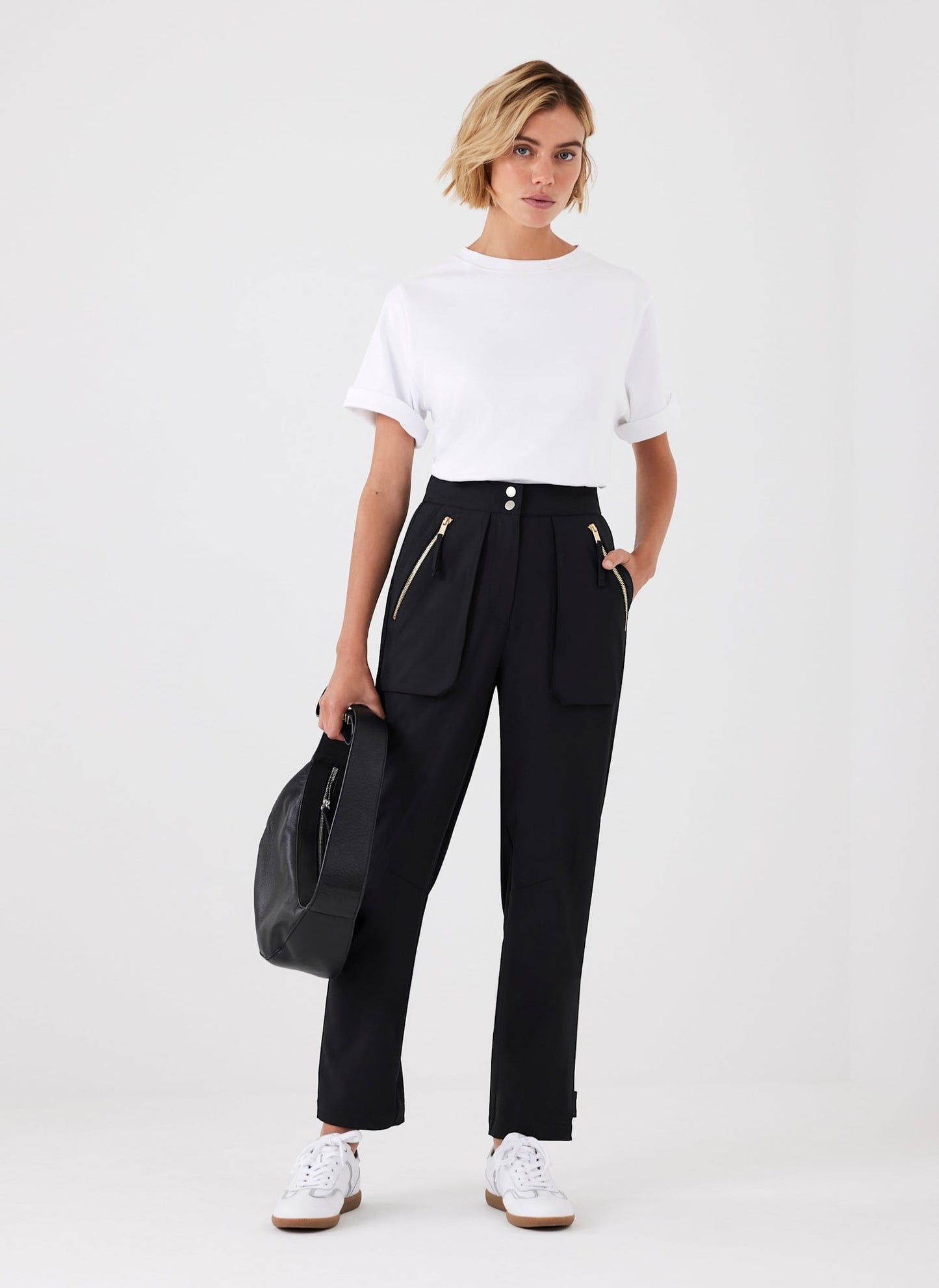 Black Tapered Trousers