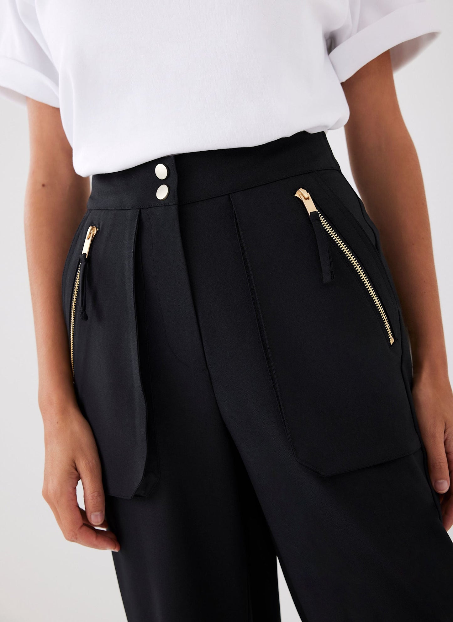 Black Tapered Trousers