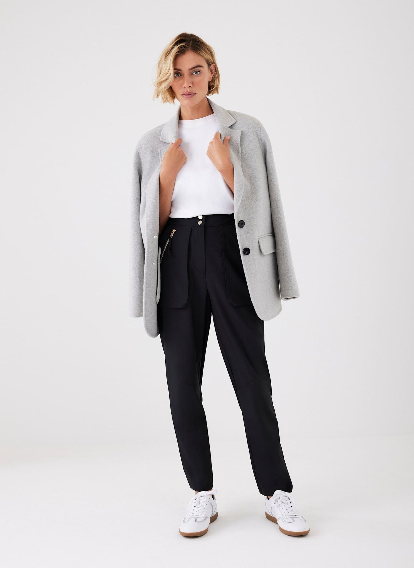 Black Tapered Trousers