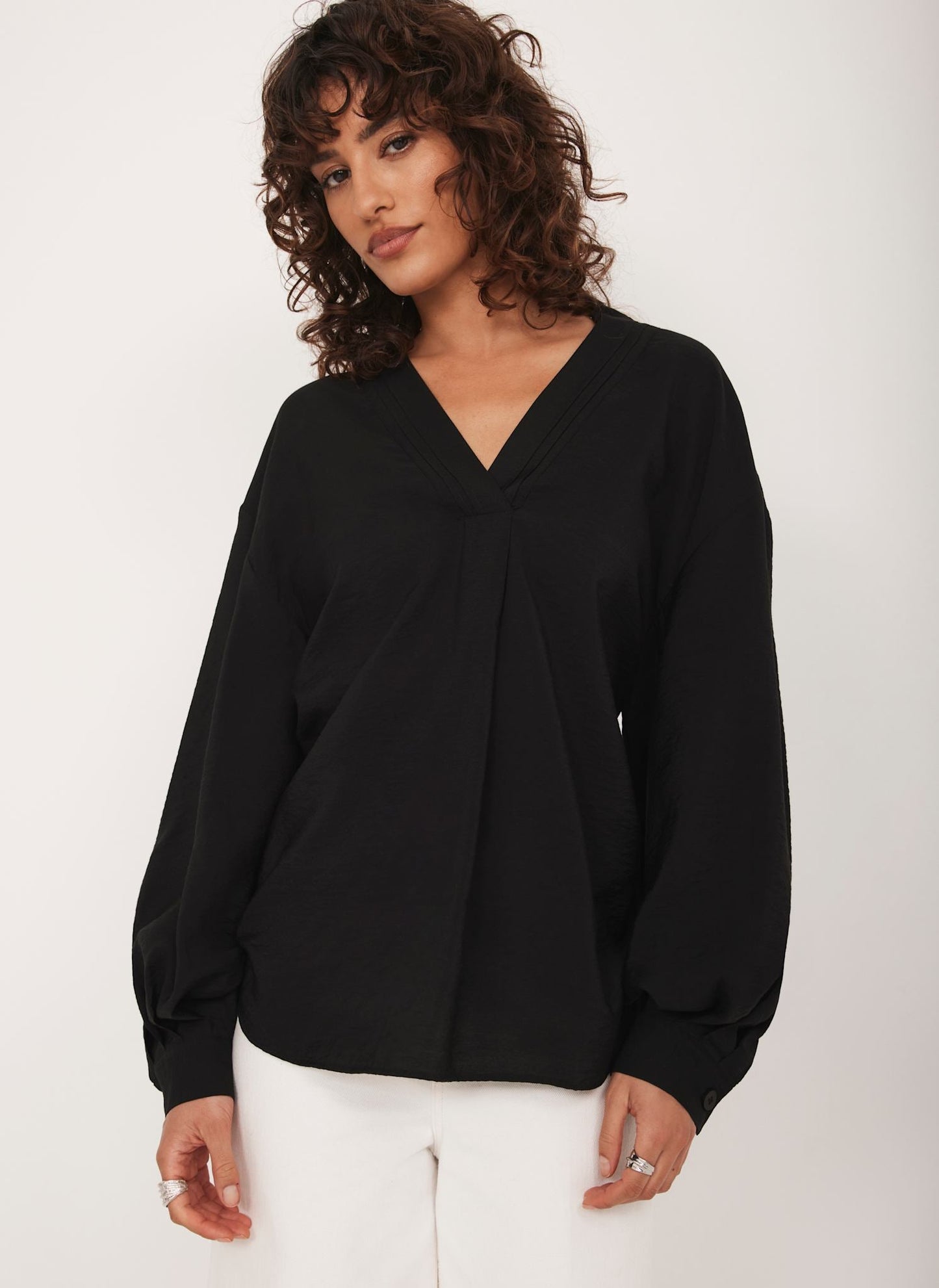 Black Throw On Shirt