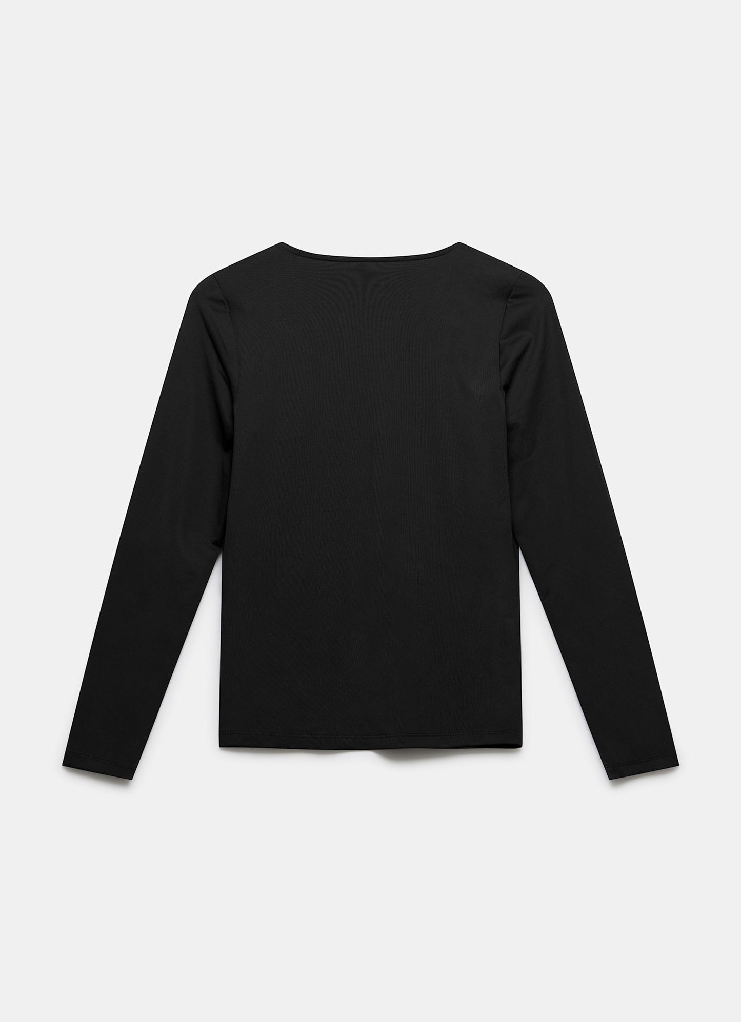 Black V Neck Layering Top