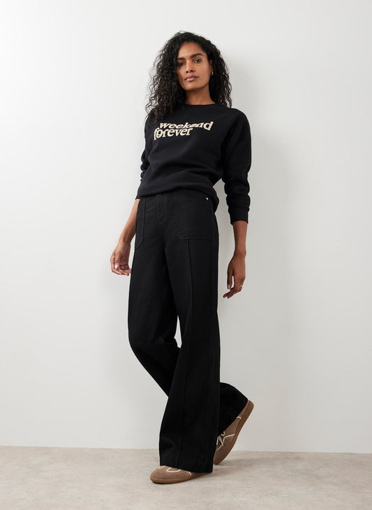 Black Wide Leg Jeans