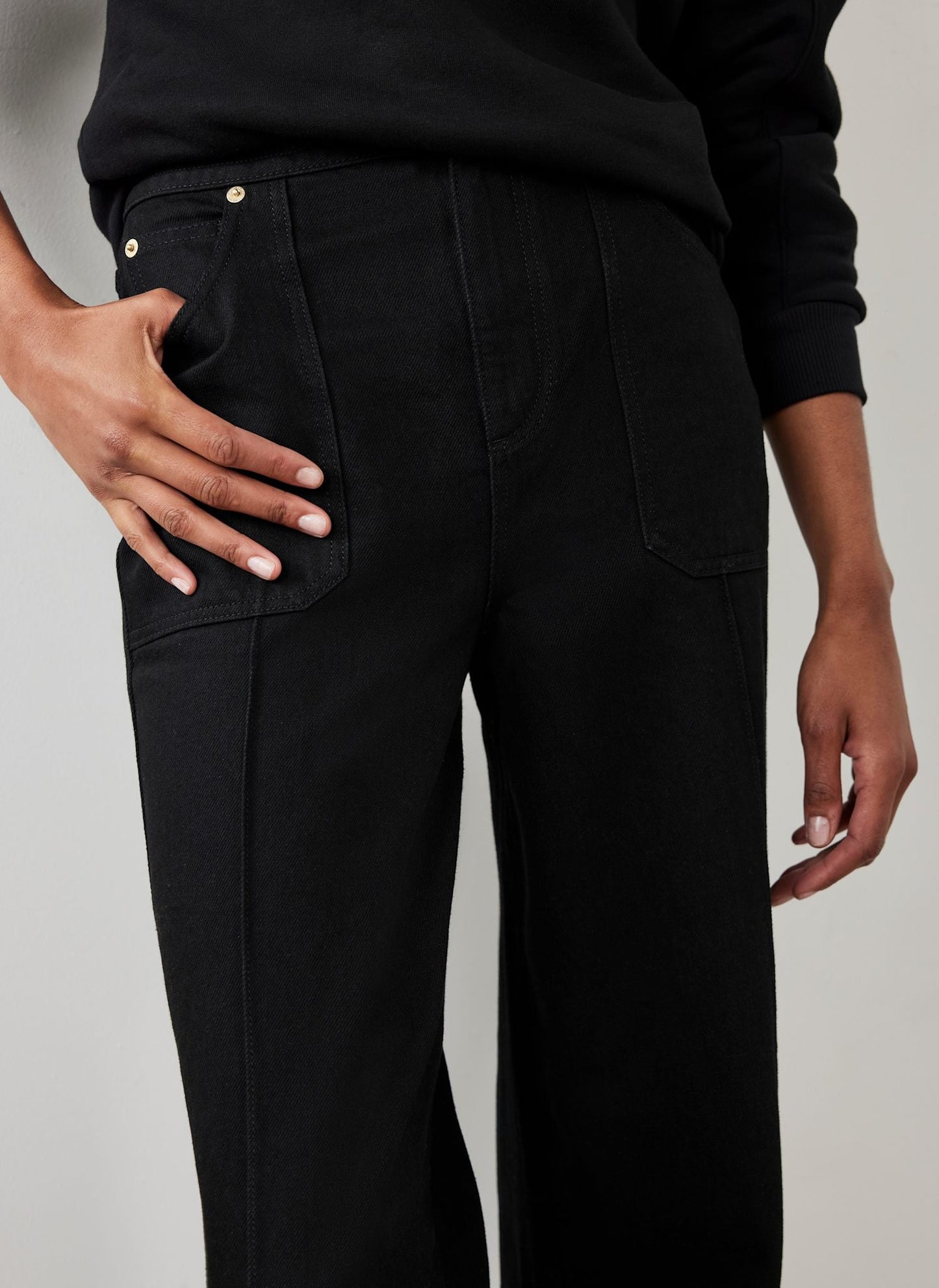 Black Wide Leg Jeans