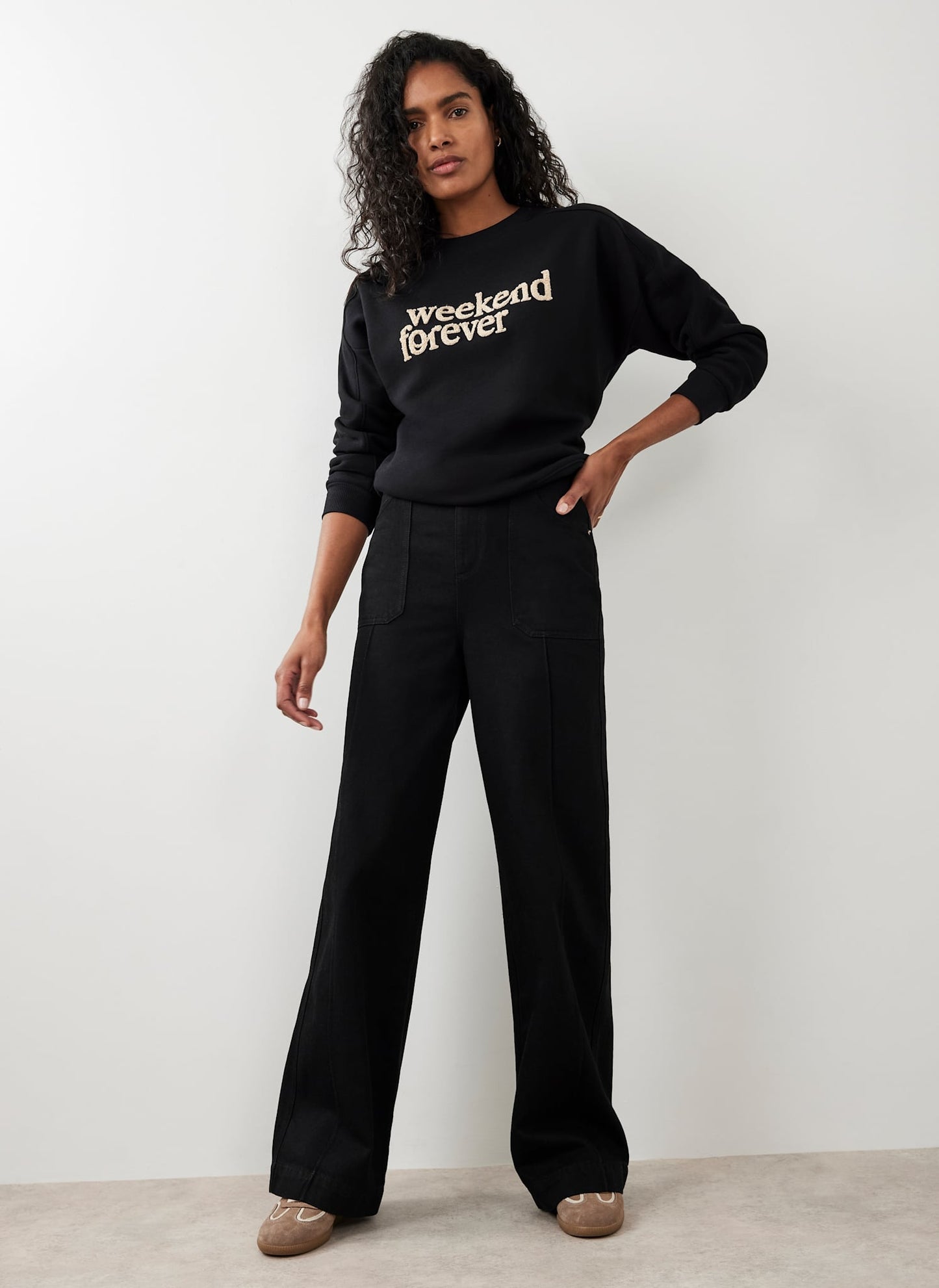 Black Wide Leg Jeans