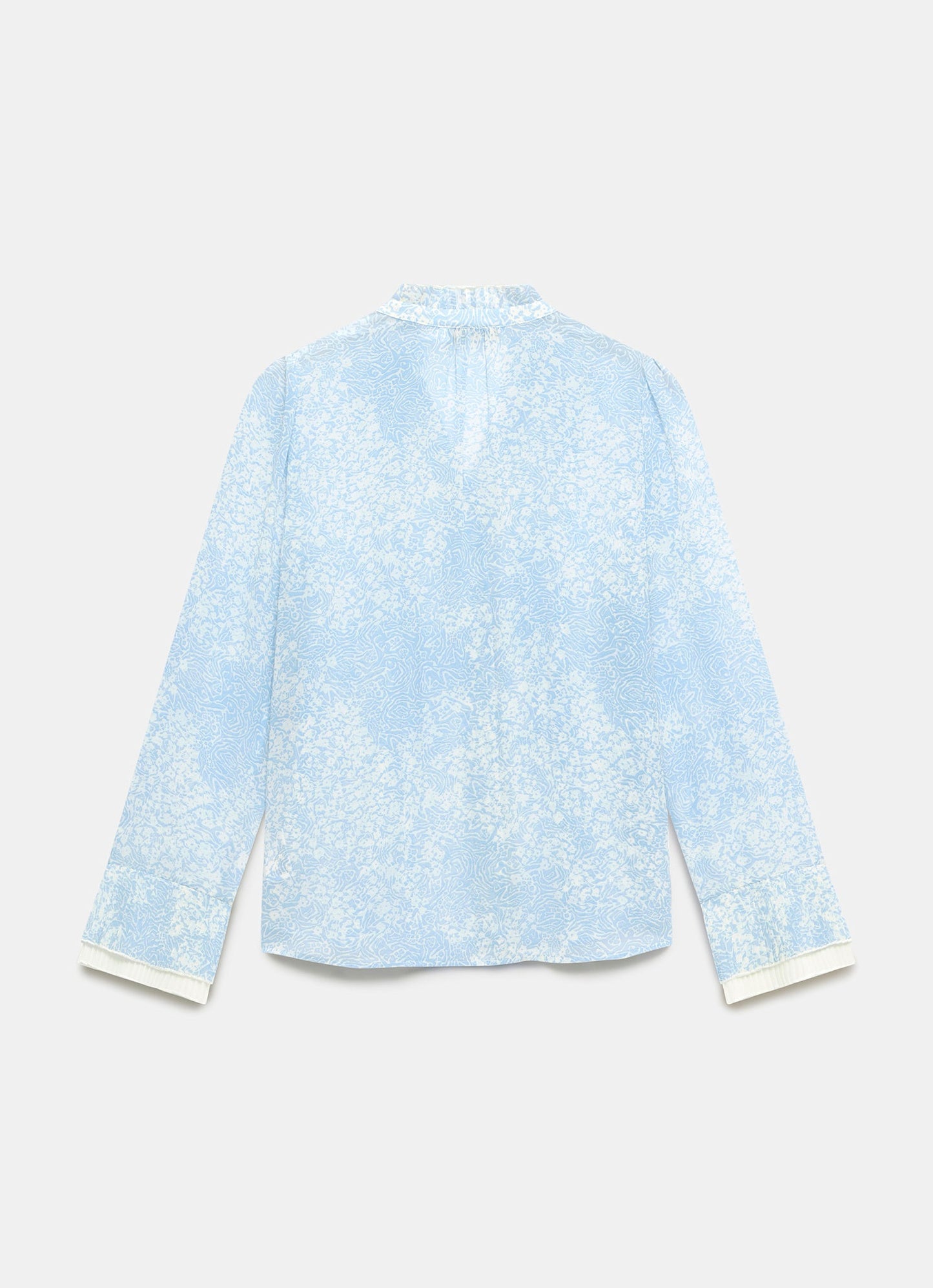 Blue Floral Print Blouse