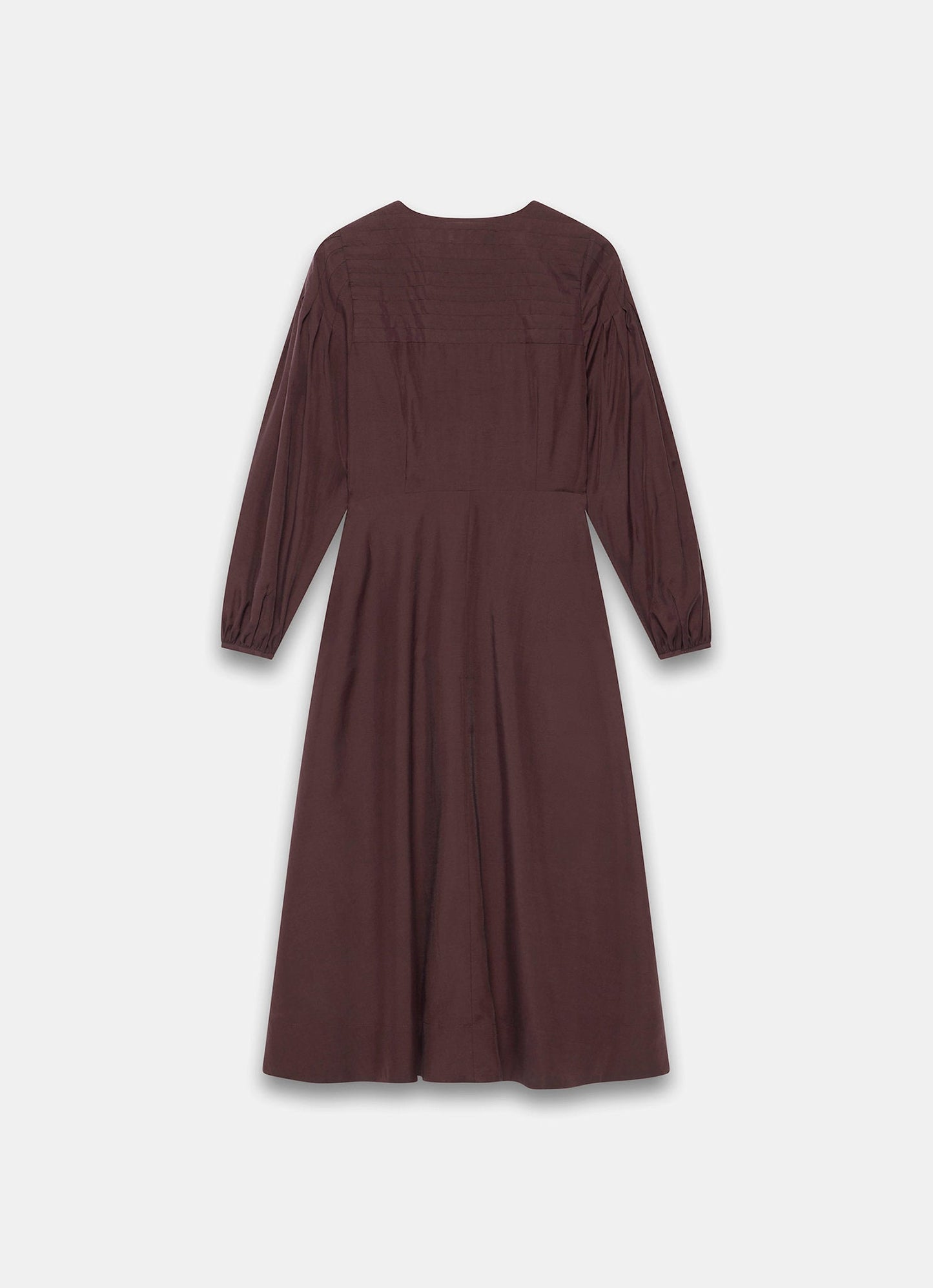 Burgundy Pintuck Maxi Dress