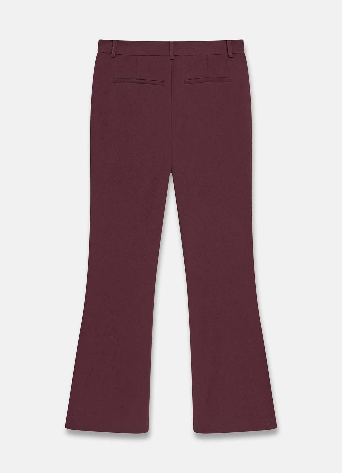 Burgundy Bootcut Trousers