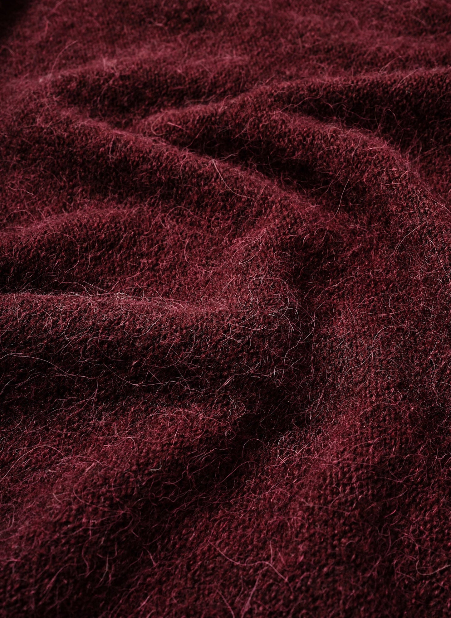 Burgundy Knit Shawl
