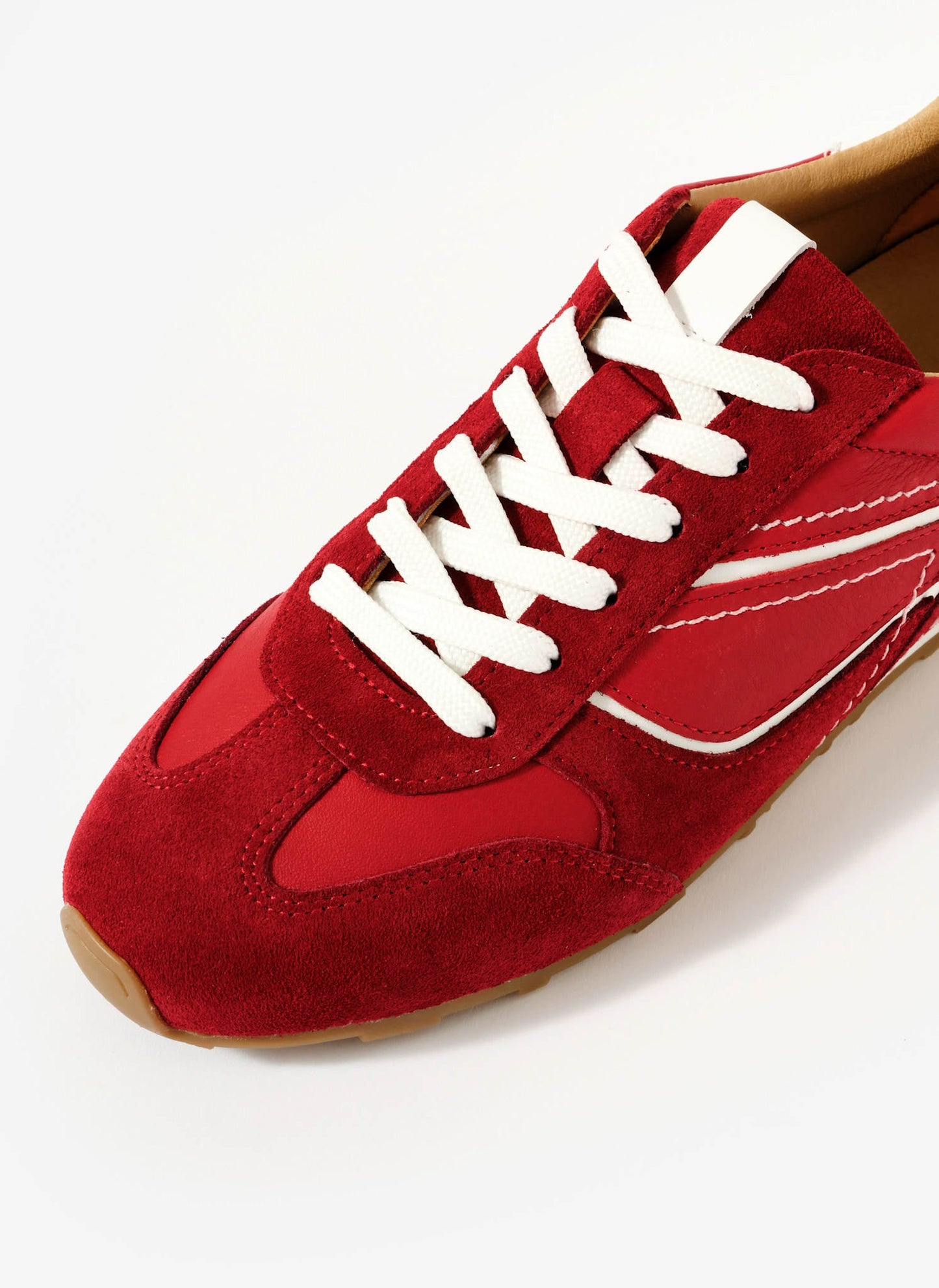 Cali Red Suede Trainers