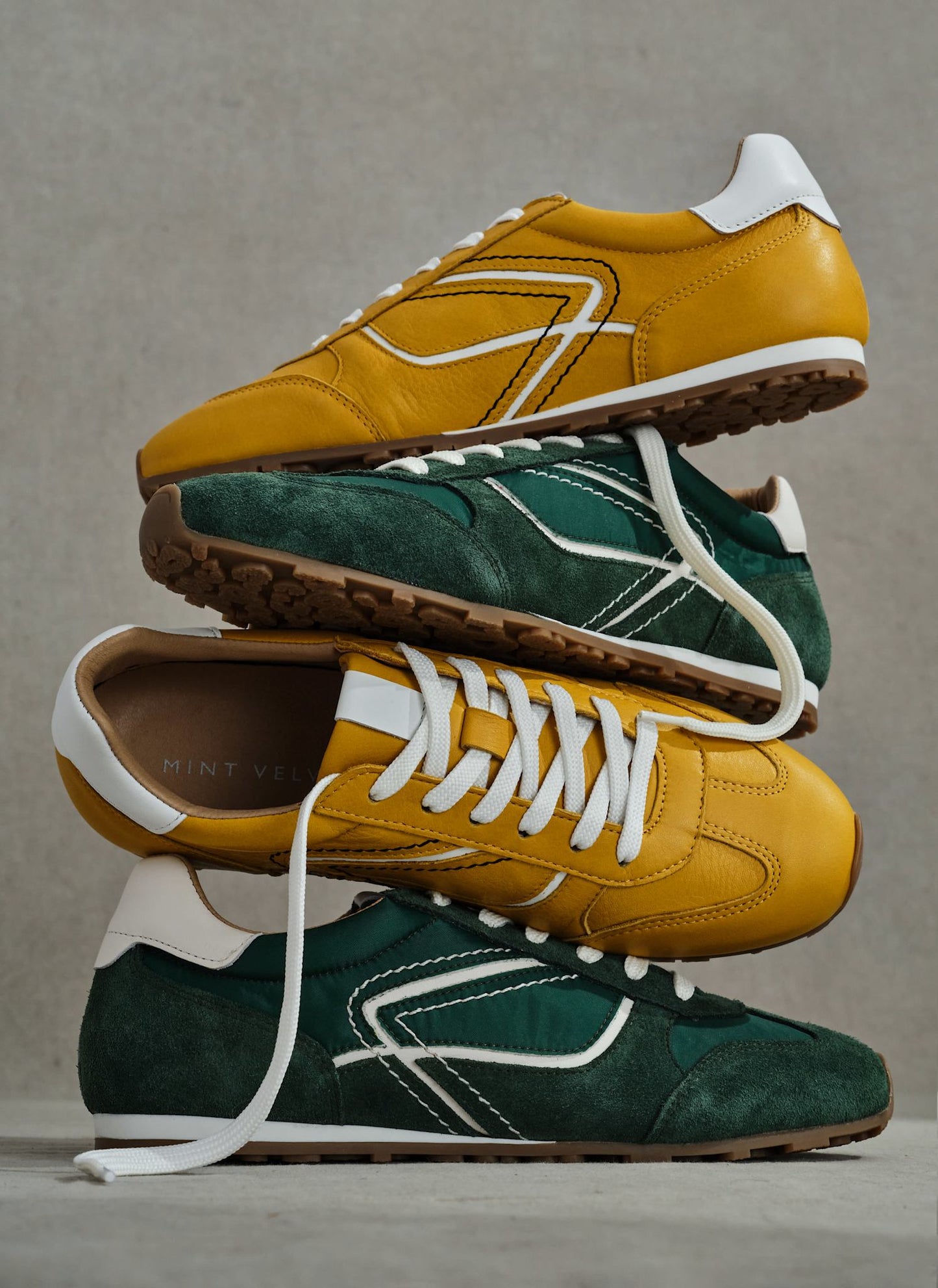 Cali Yellow Suede Trainers