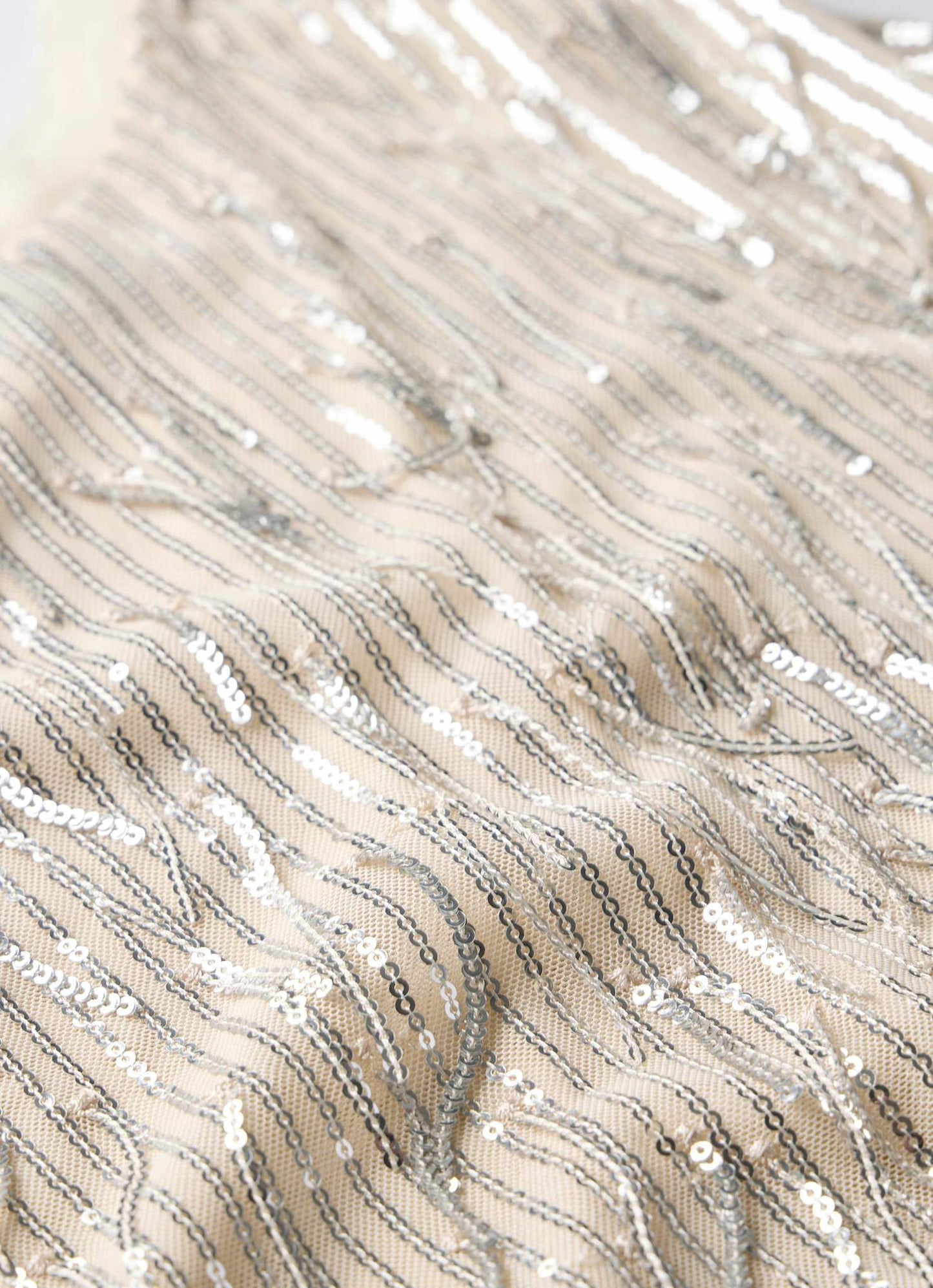 Silver Sequin Vest Top