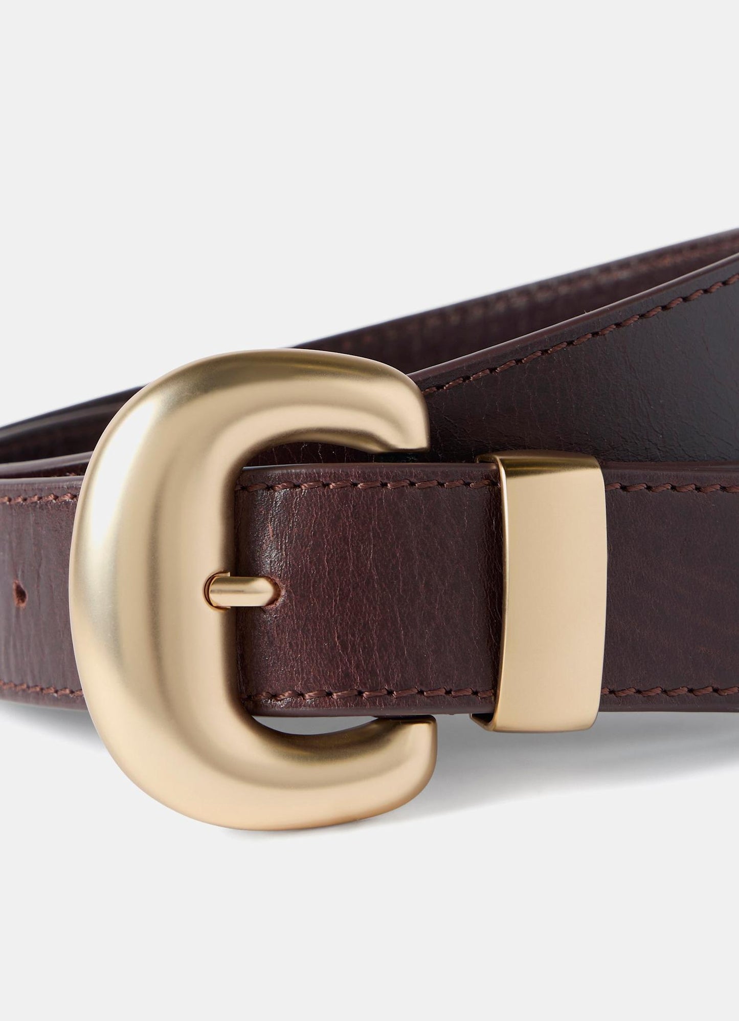 Burgundy Leather Belt