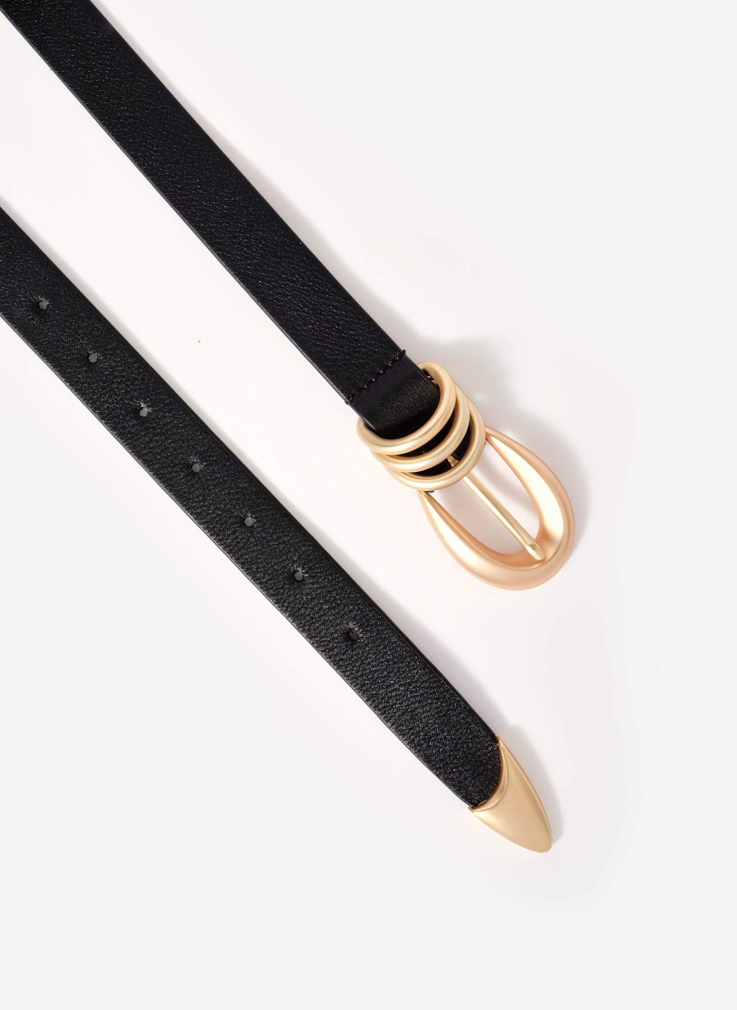 Black Statement Leather Belt