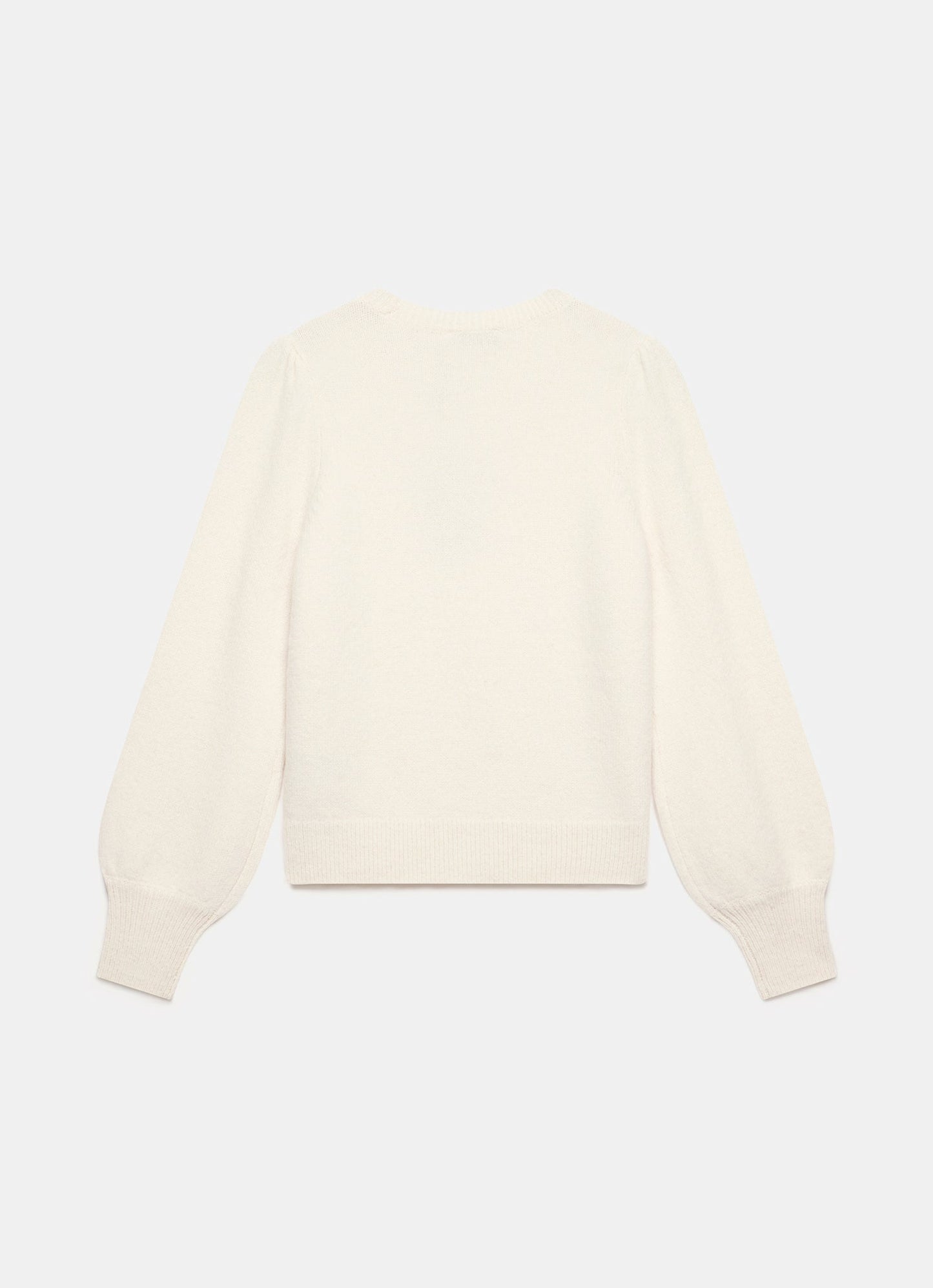 Cream Puff Sleeve Knit Jumper
