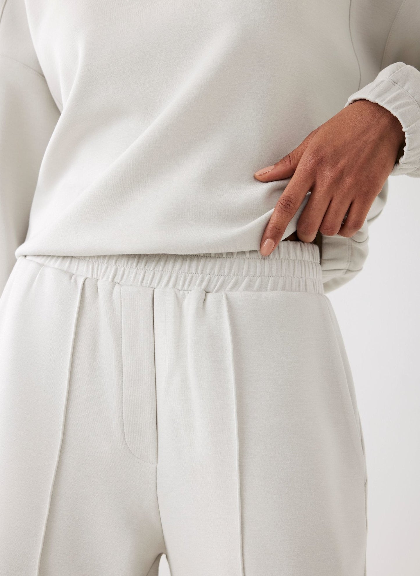 Cream Super Soft Wide Joggers