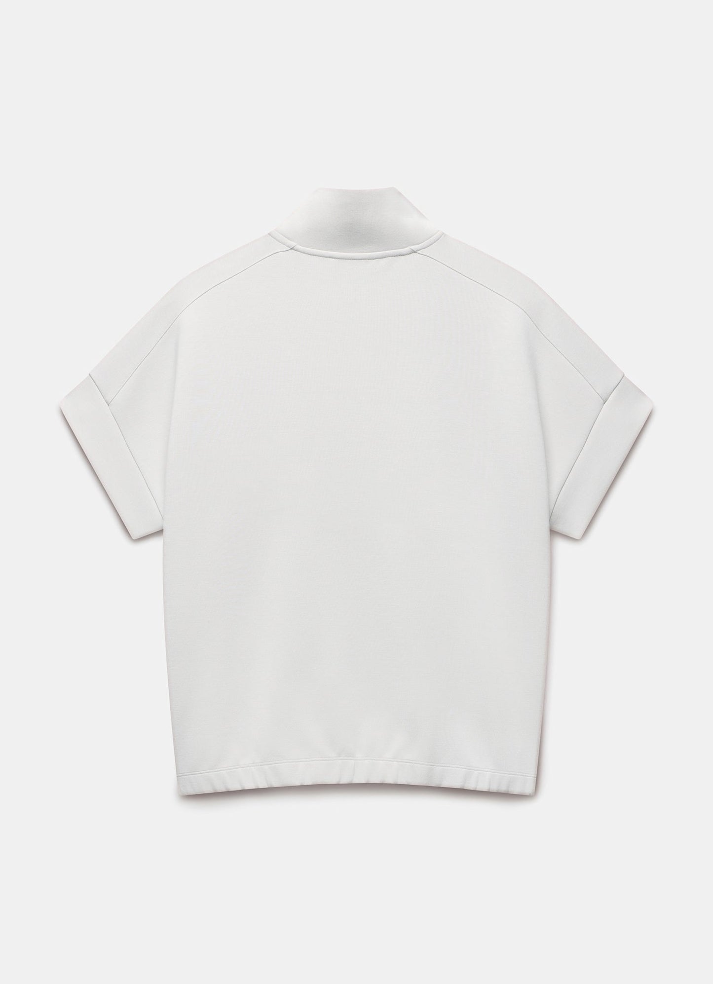 Cream Super Soft Short Sleeve Sweatshirt
