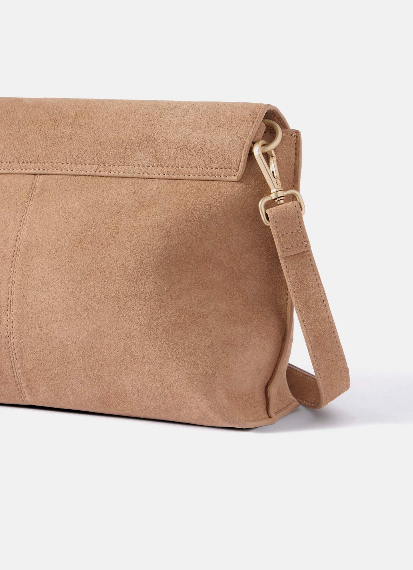 Daisy Neutral Suede Bag