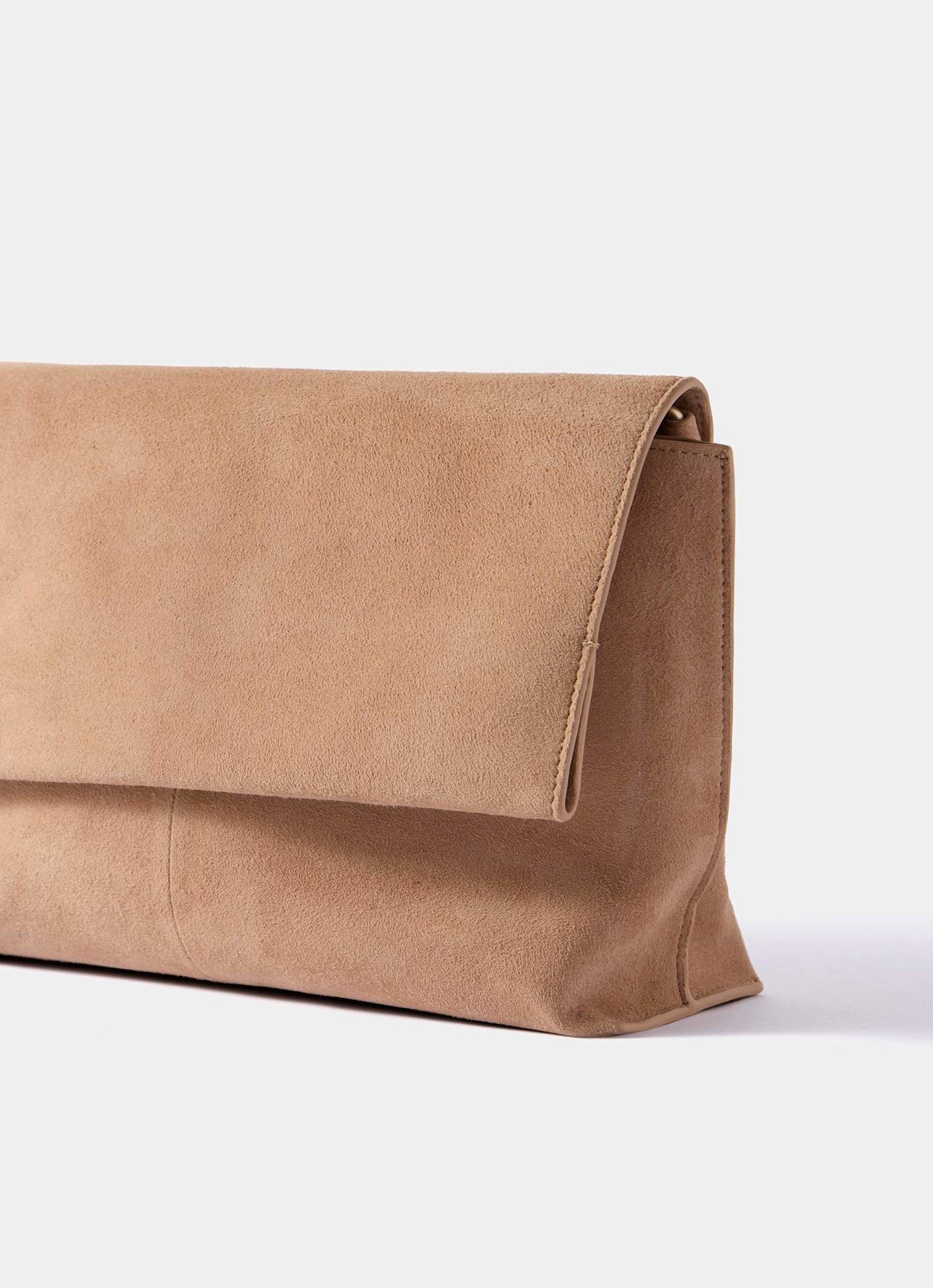 Daisy Neutral Suede Bag