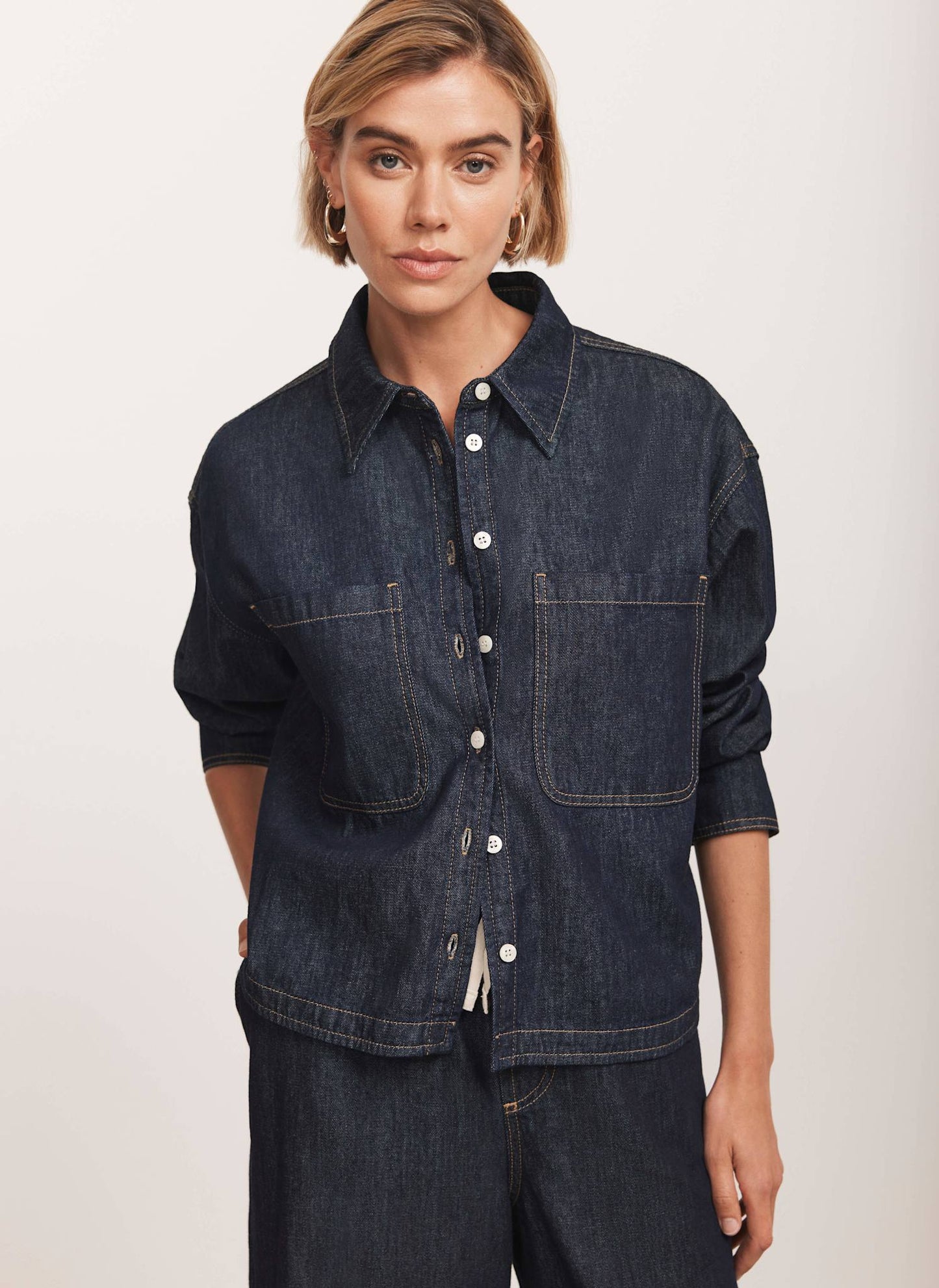 Dark Indigo Denim Shirt