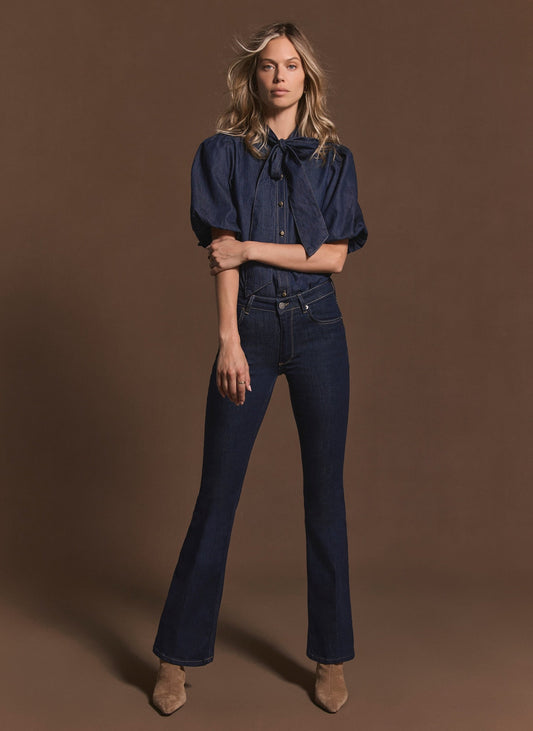 Dark Indigo Flared Jeans