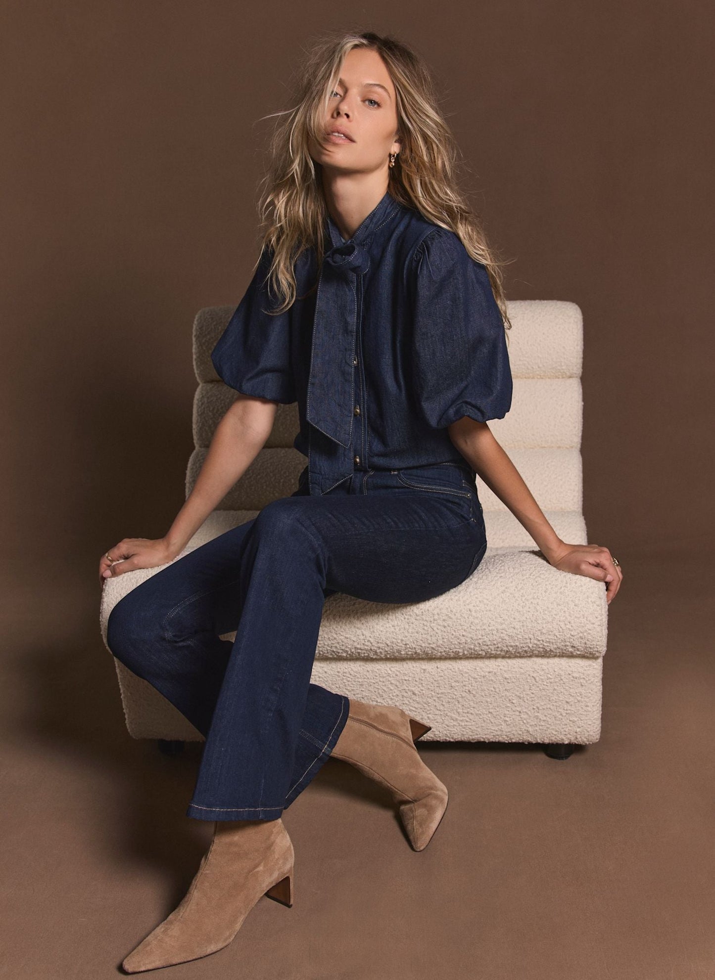 Dark Indigo Flared Jeans