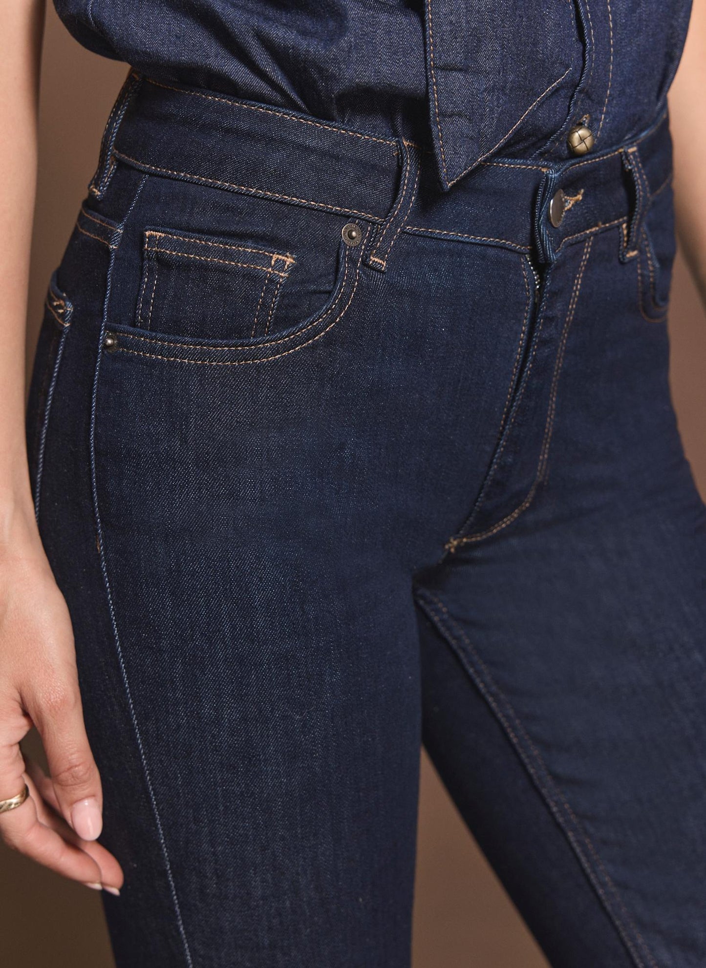 Dark Indigo Flared Jeans