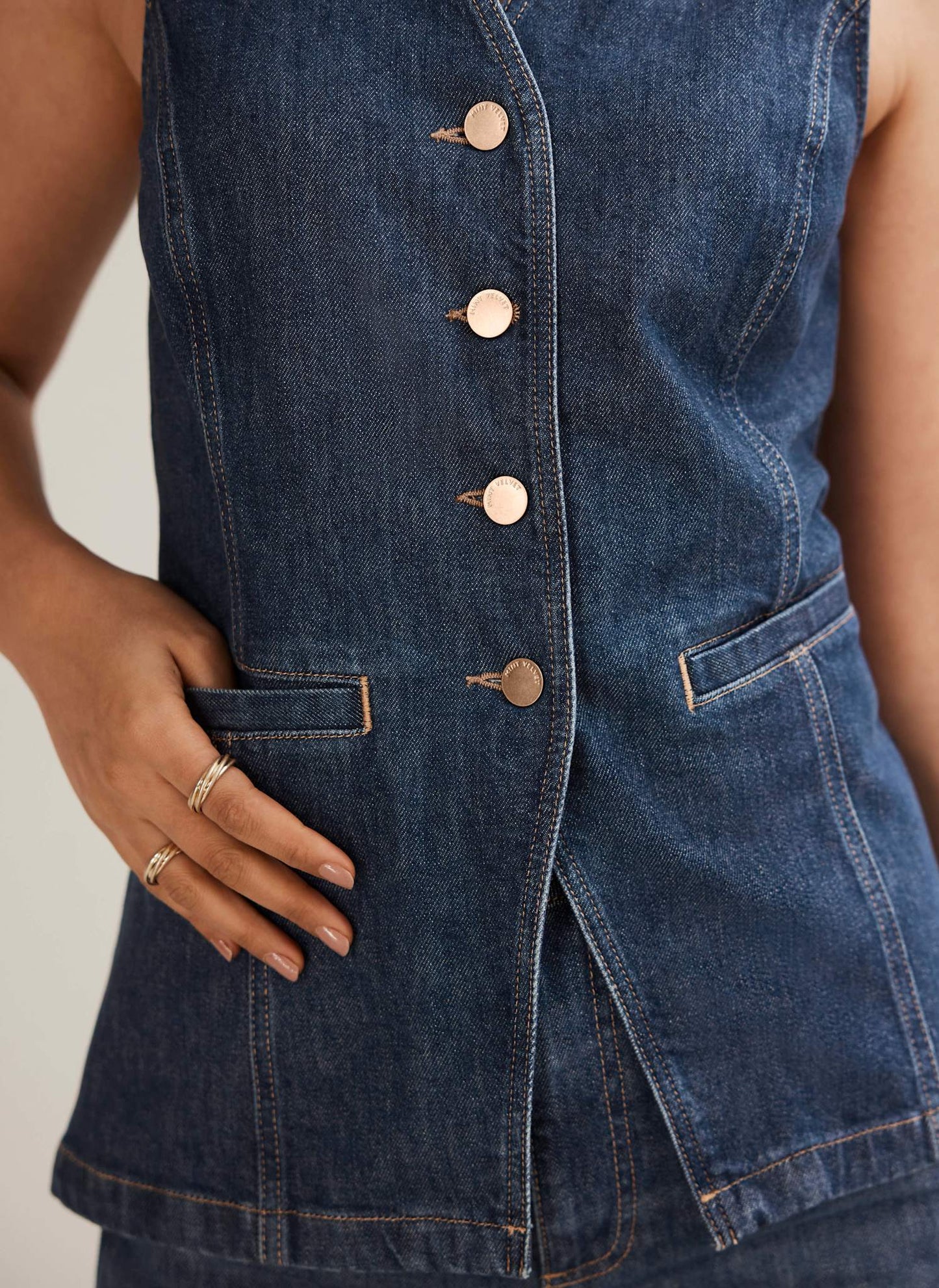 Indigo Denim Waistcoat