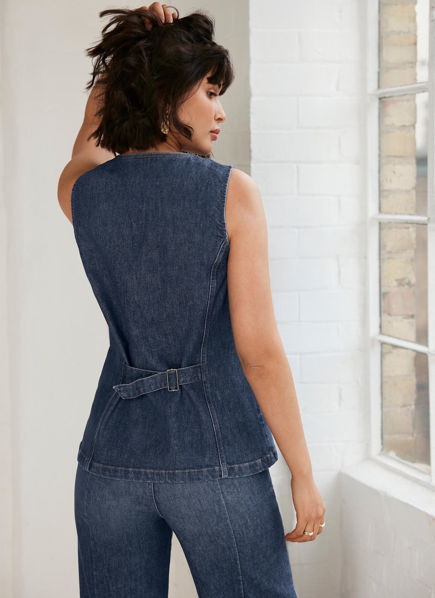 Indigo Denim Waistcoat