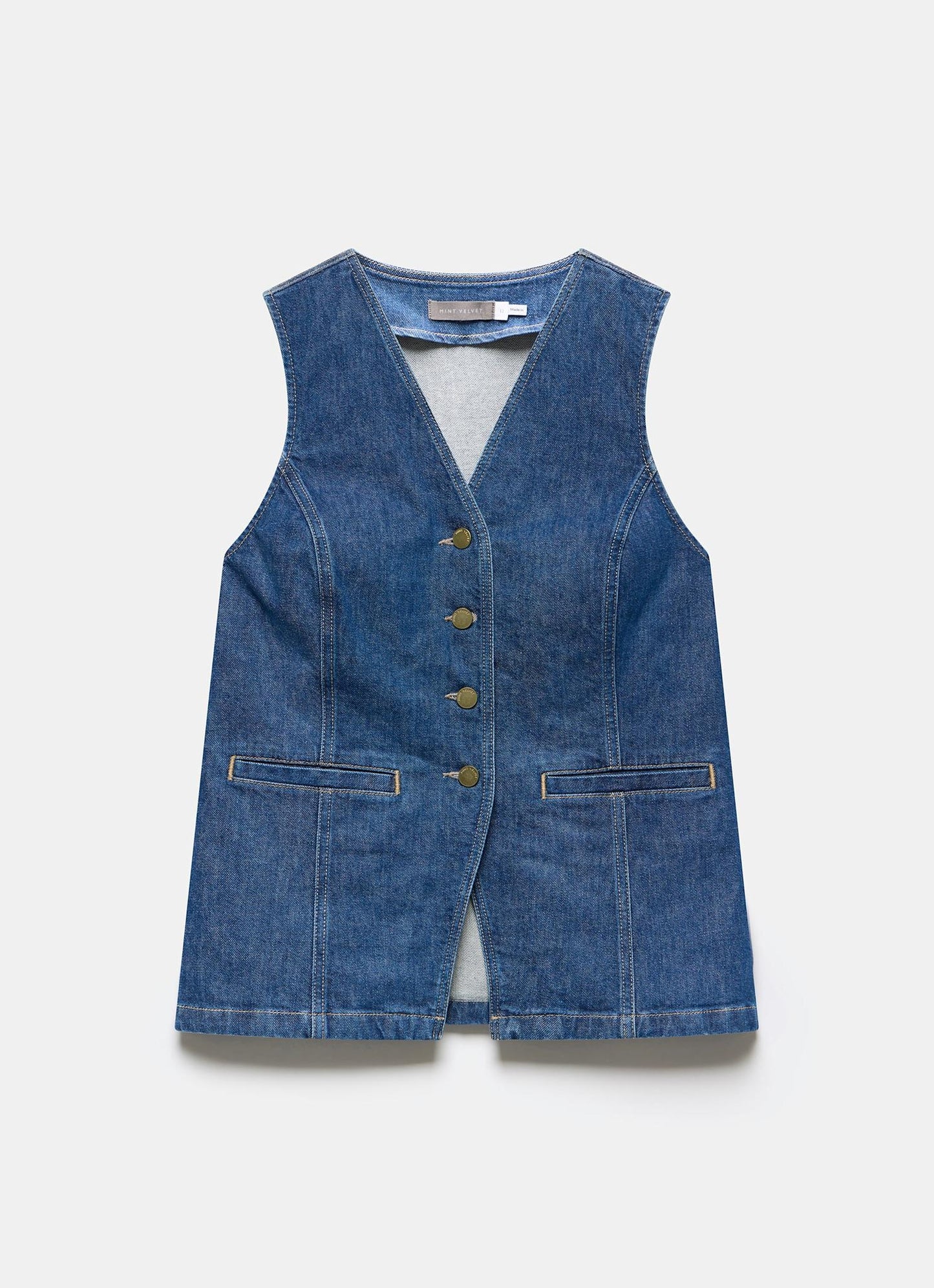 Indigo Denim Waistcoat