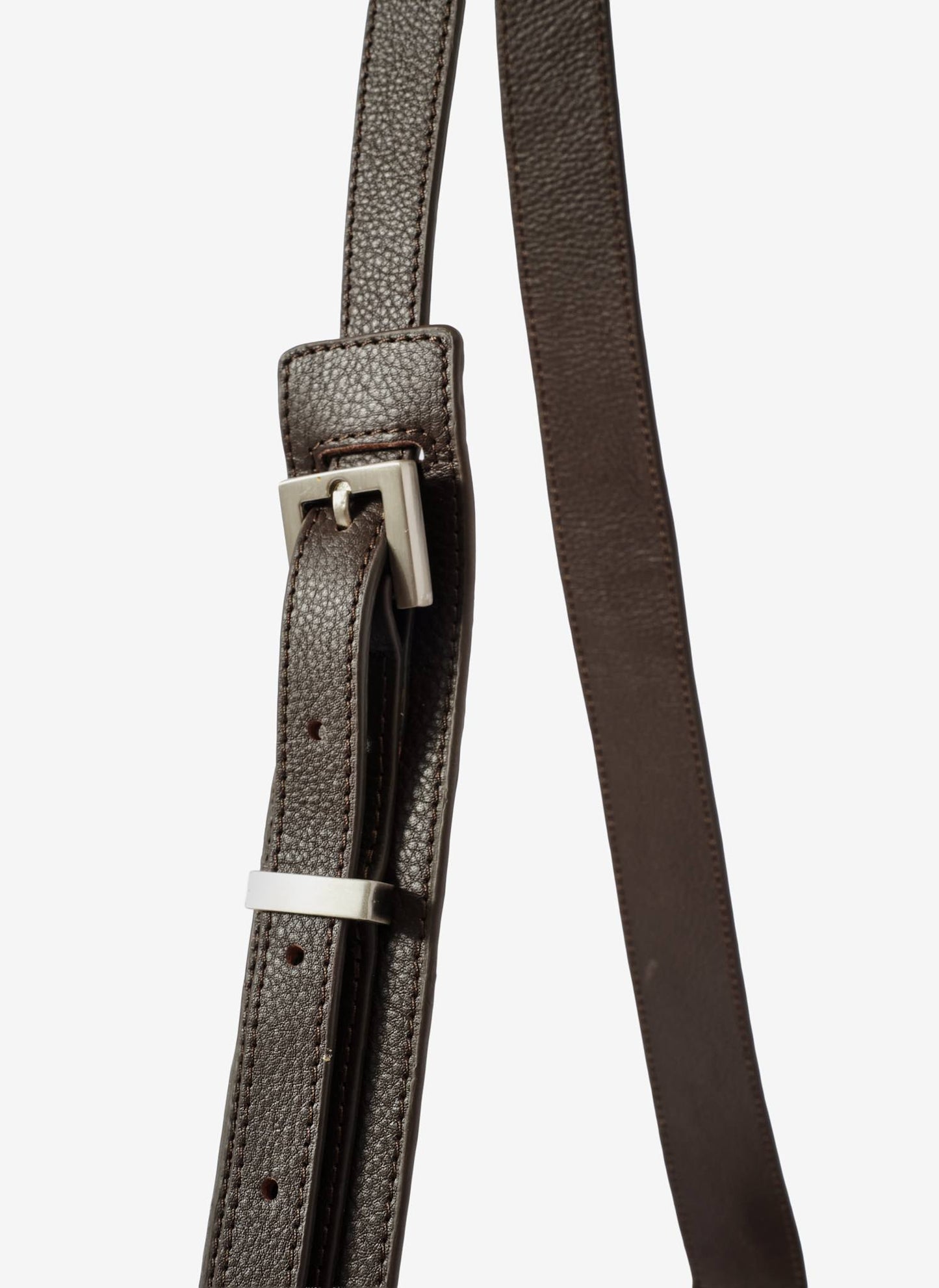 Dolly Brown Textured Suede Scoop Sling Bag