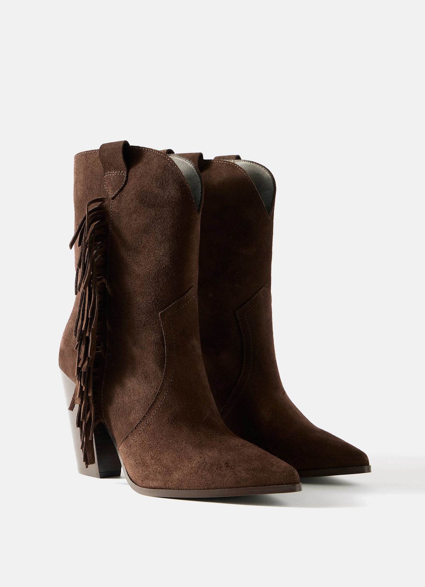 Flossie Brown Suede Tassel Boots