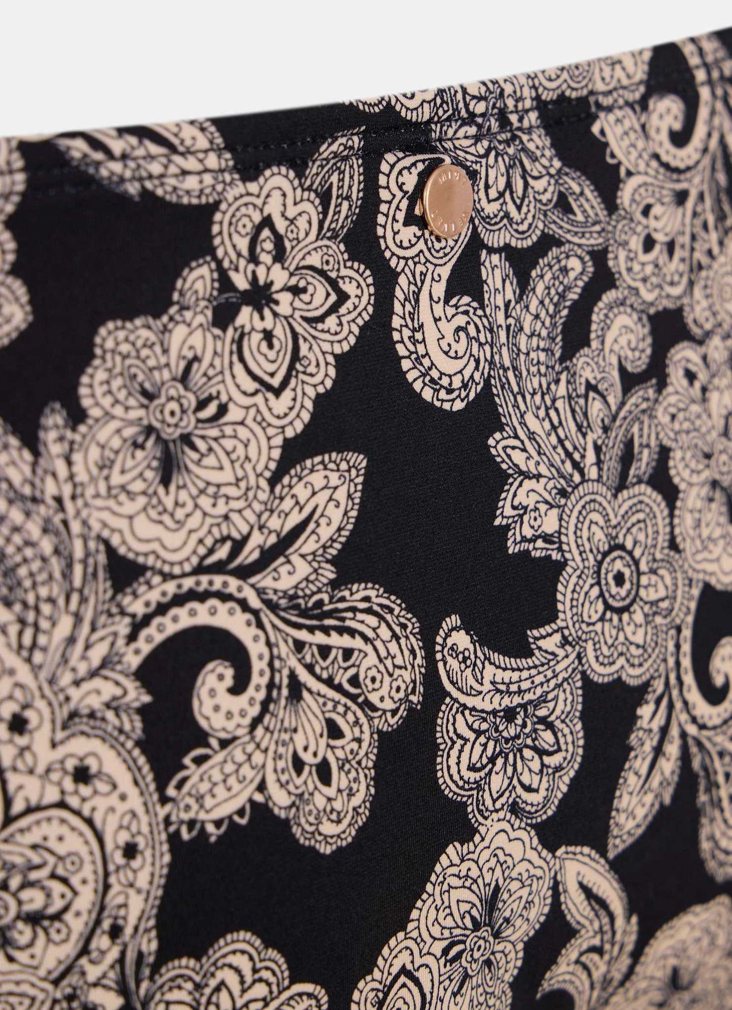 Black Print Bikini Bottoms