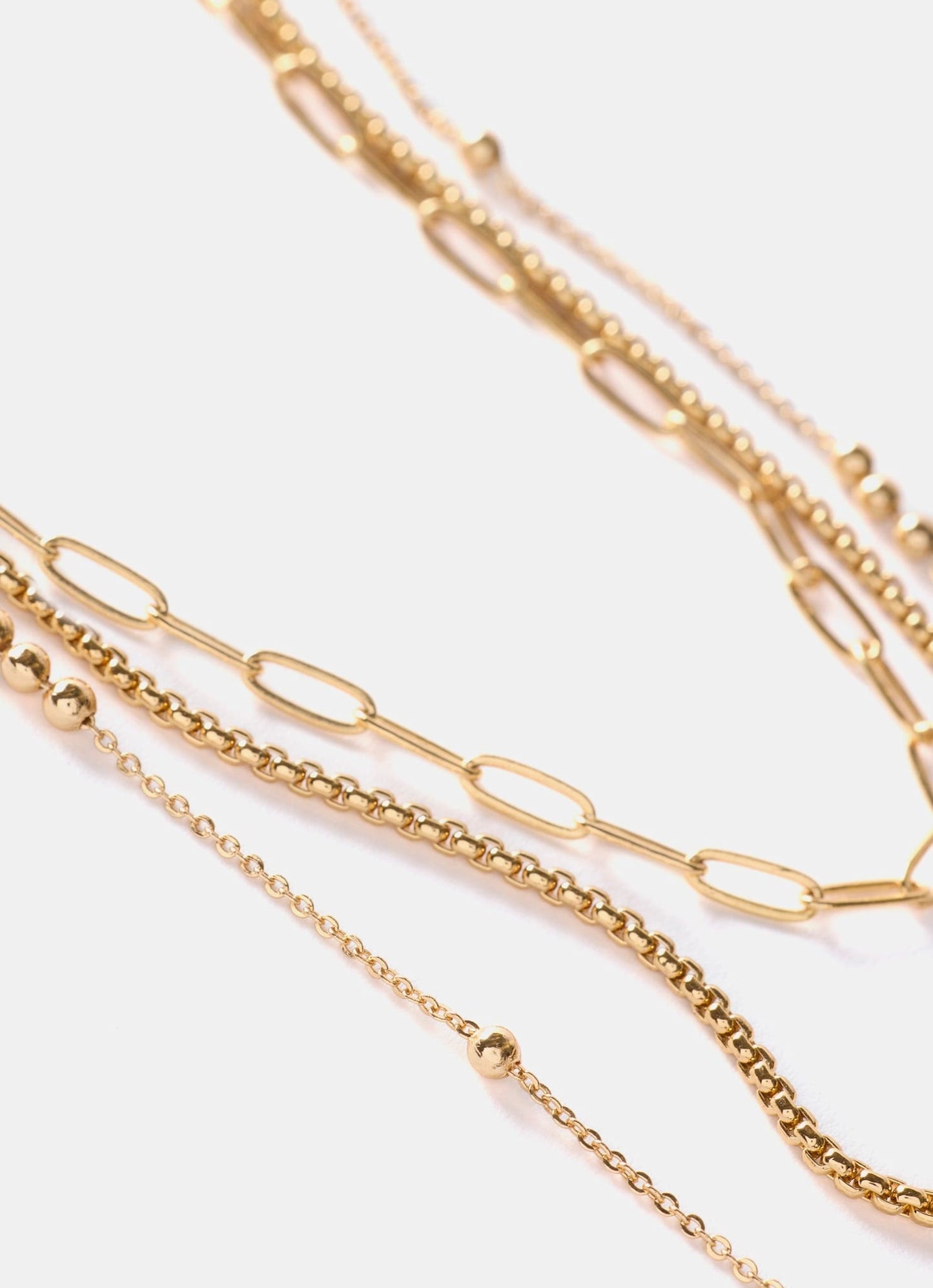 Gold Tone Layered Necklace